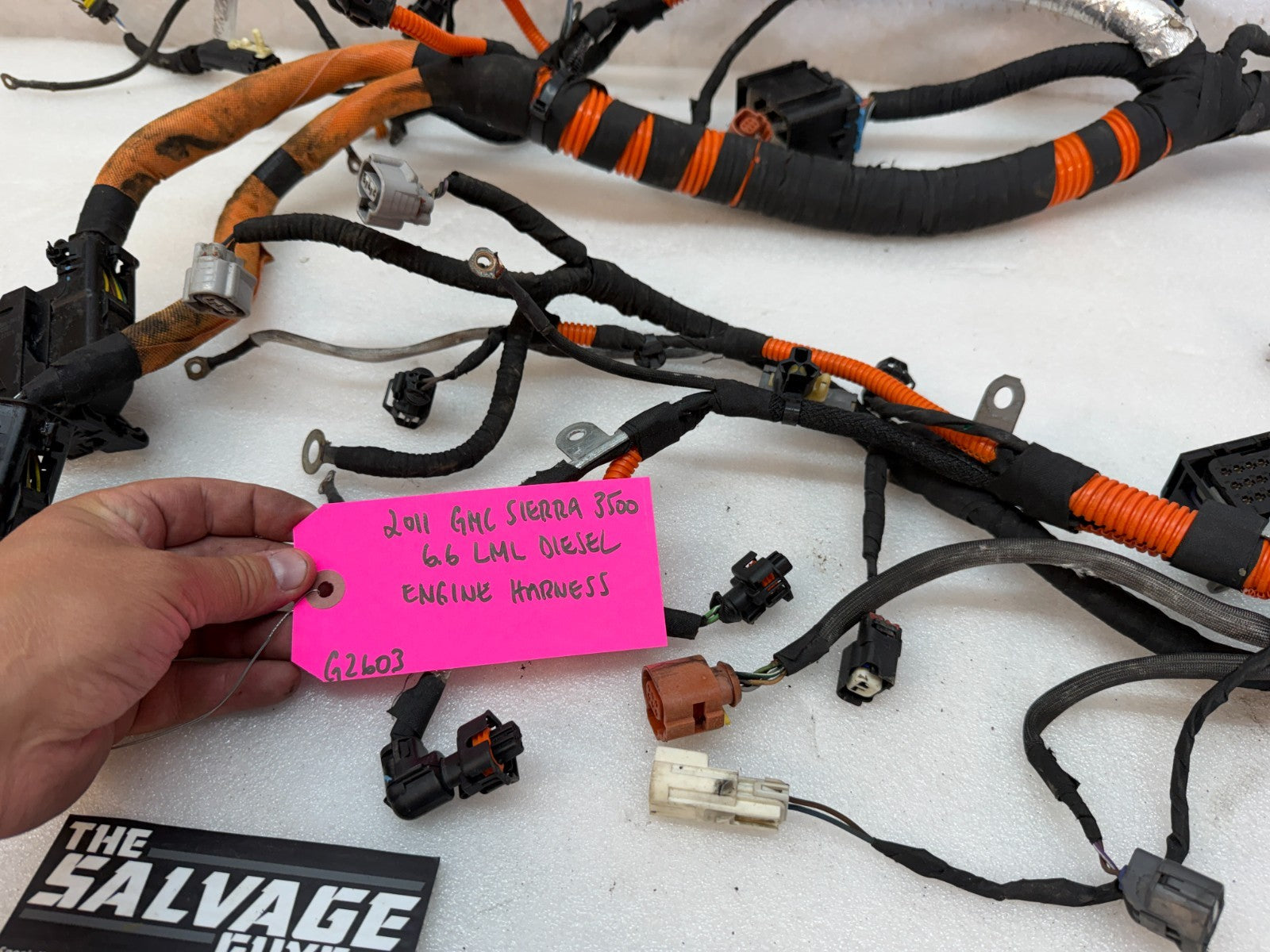 11 GMC SIERRA CHEVROLET SILVERADO 3500HD DURAMAX 6.6 LML ENGINE WIRING HARNESS