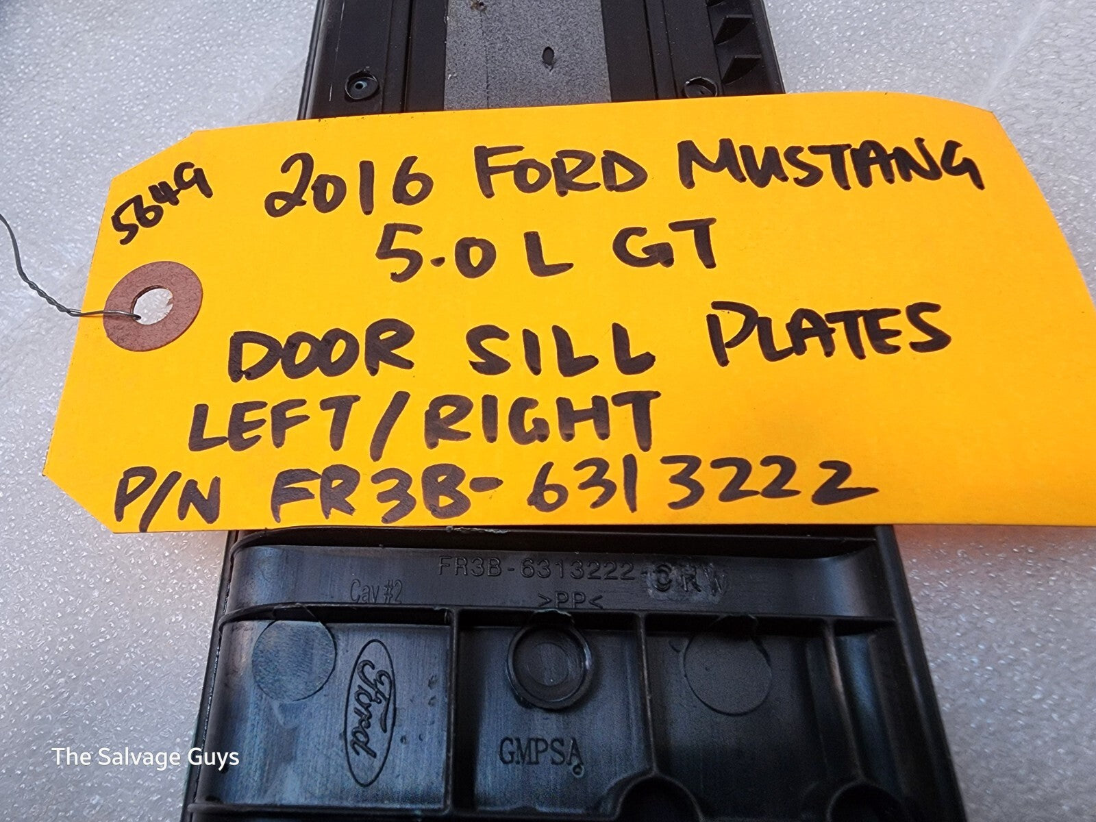 2016 FORD MUSTANG 5.0 GT OEM ILLUMINATED DOOR SILL TRIM LEFT RIGHT 15 16 17
