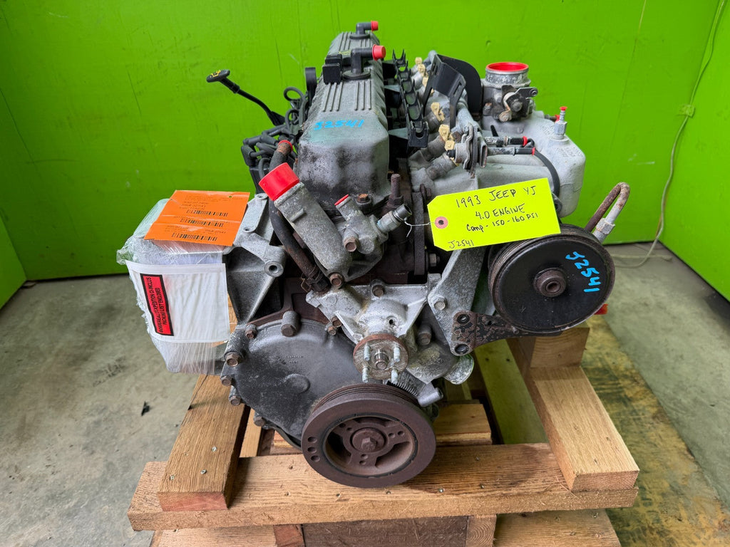 91-95 JEEP WRANGLER YJ COMPLETE EXCELLENT RUNNING 4.0 ENGINE MOTOR 110K