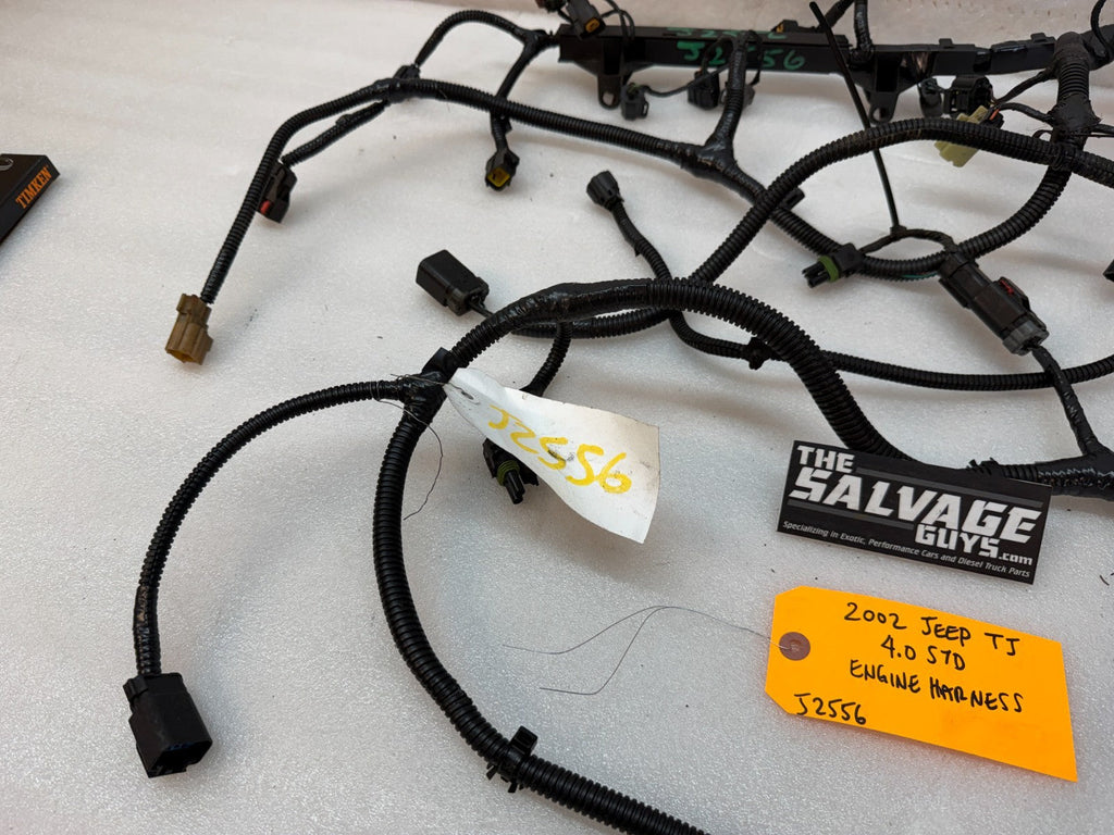 2002 JEEP WRANGLER TJ 4.0 AUTOMATIC INJECTOR ENGINE WIRING HARNESS