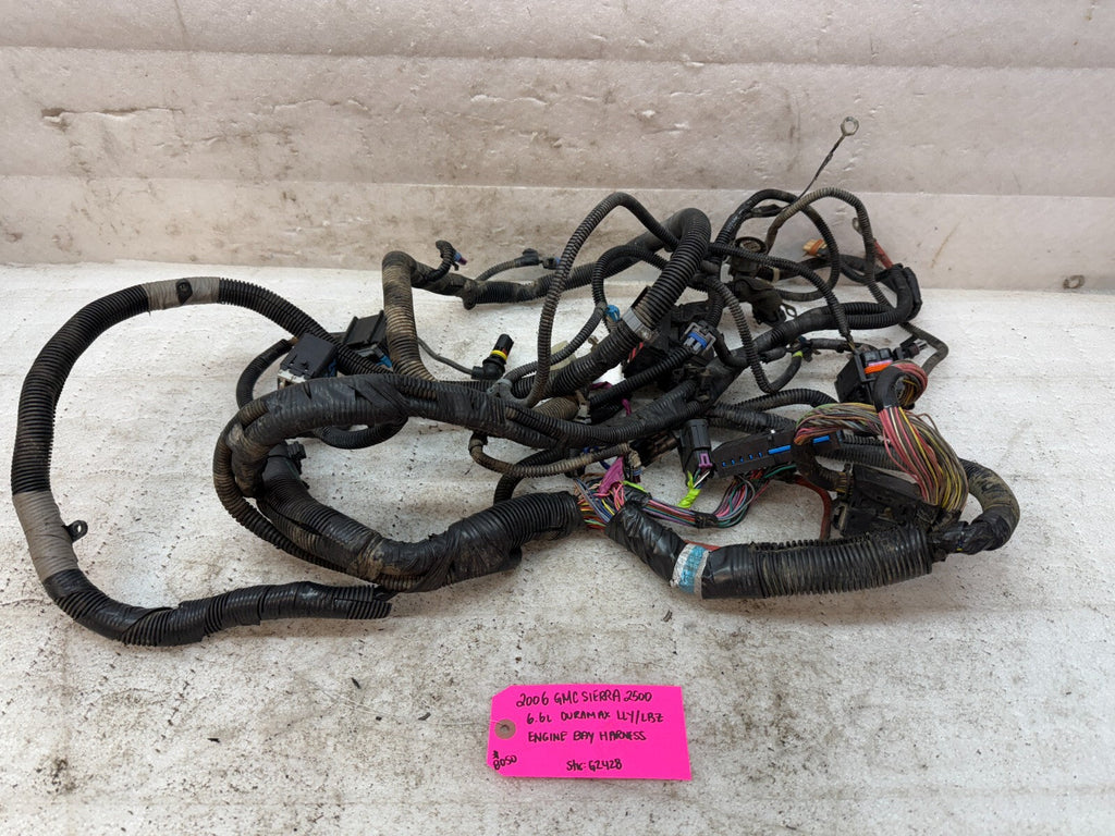 06 GMC CHEVROLET 2500HD DURAMAX 6.6 LLY LBZ ENGINE BAY MOTOR WIRING HARNESS LOOM