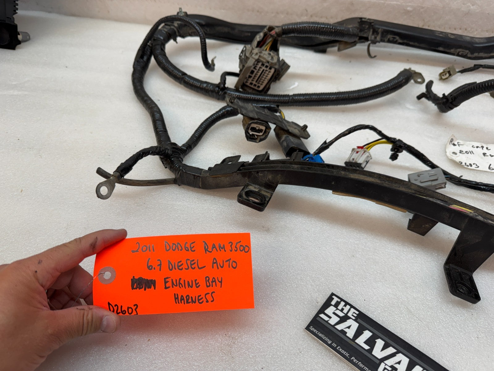 10 11 12 DODGE RAM 2500 3500 6.7 ENGINE BAY FIREWALL WIRING HARNESS P68084504AD