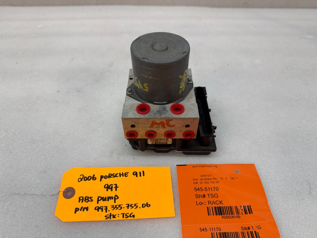 05-08 Porsche 997 911 C2 C4 ABS BRAKE PUMP ANTI LOCK MODULE ASSEMBLY 99735575506
