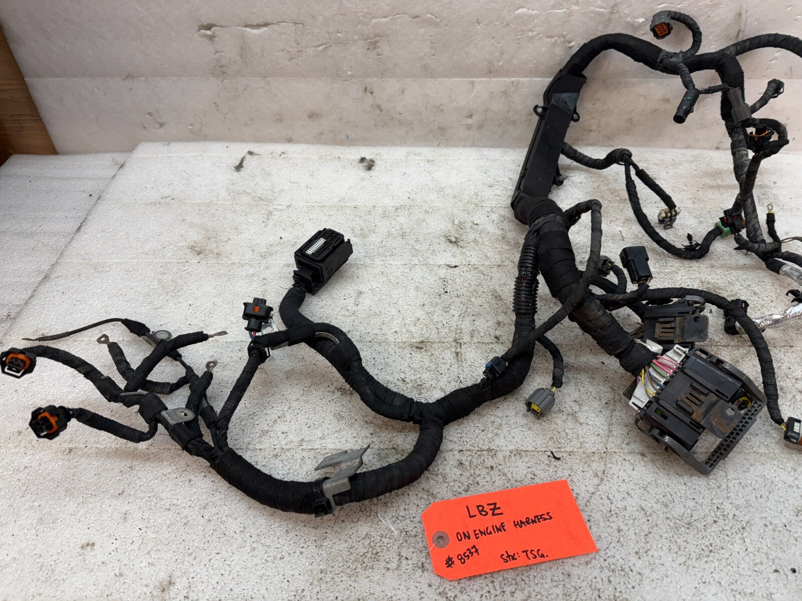 06 07 GMC CHEVROLET 2500HD DURAMAX 6.6 LBZ ENGINE MOTOR WIRING HARNESS LOOM