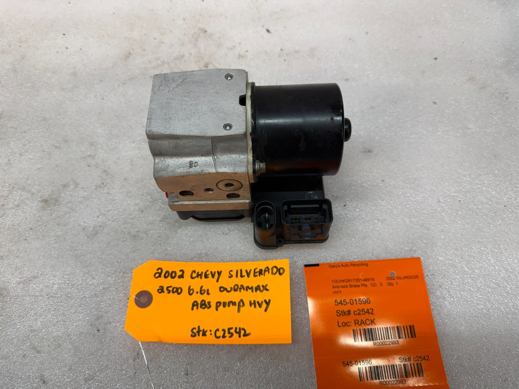 01 02 Chevrolet GMC SILVERADO 2500 6.6 ABS ANTI LOCK BRAKE PUMP MODULE HVY
