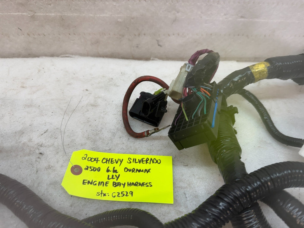 04 Chevrolet GMC 2500HD 3500HD DURAMAX 6.6 LLY DIESEL ENGINE BAY WIRING HARNESS