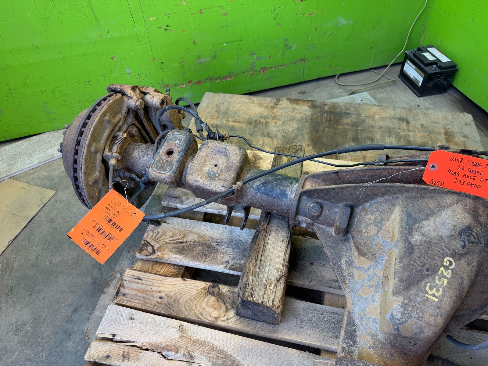 11-19 GMC SIERRA SILVERADO 2500HD 3500 3.73 REAR DIFFERENTIAL AXLE SRW GT4 G80
