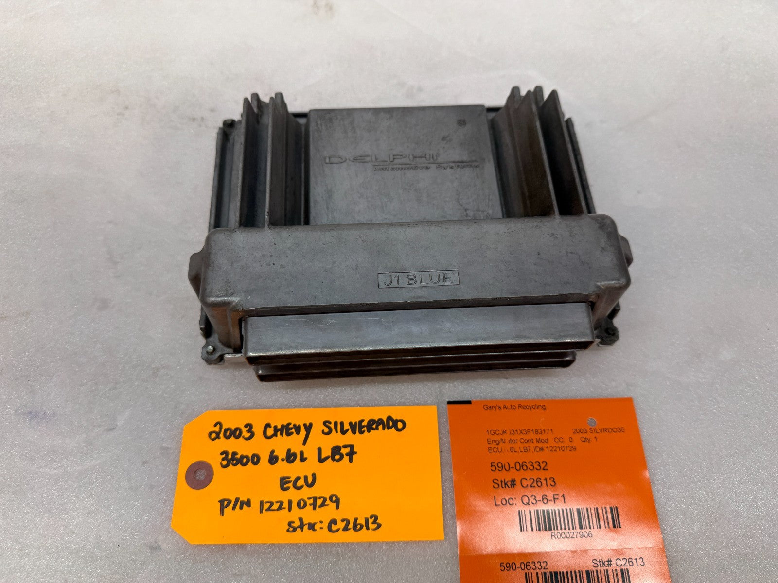 01-04 Chevrolet GMC 2500HD DURAMAX 6.6 LB7 ECM ECU ENGINE COMPUTER 12210729