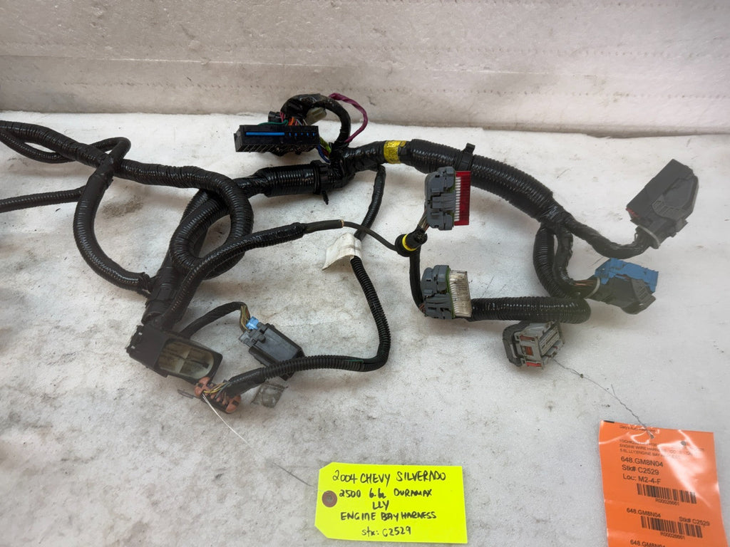 04 Chevrolet GMC 2500HD 3500HD DURAMAX 6.6 LLY DIESEL ENGINE BAY WIRING HARNESS
