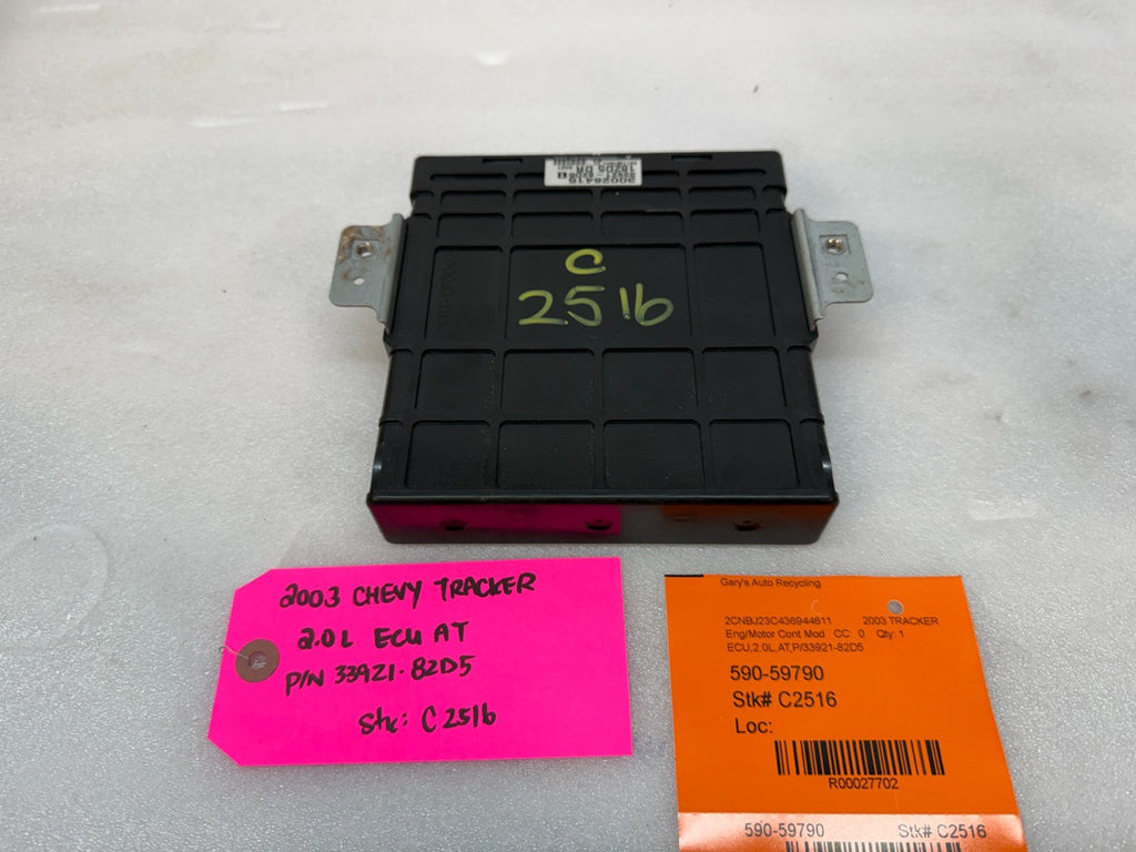 03 04 CHEVROLET TRACKER GRAND VITARA GEO 2.0 ENGINE COMPUTER ECM ECU 33921-82D5