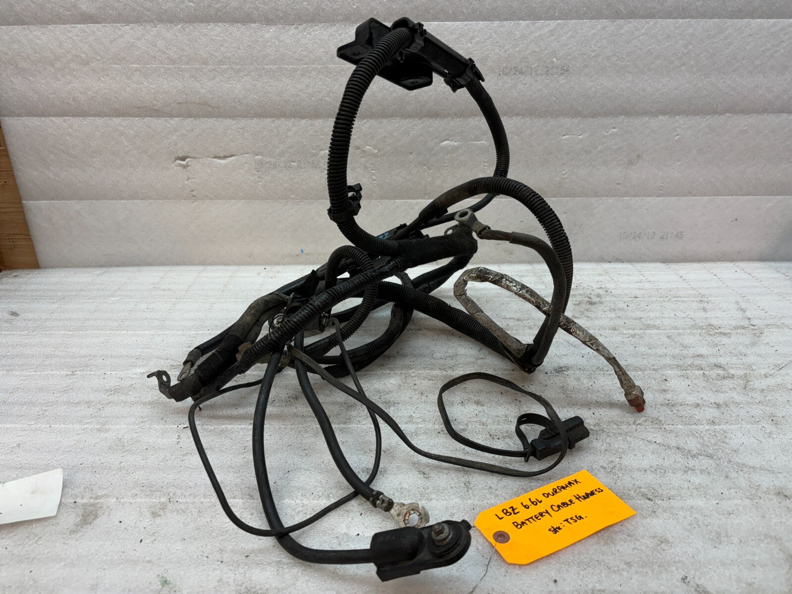 06 07 GMC CHEVROLET SILVERADO 2500HD 3500HD 6.6 LBZ OEM BATTERY CABLES