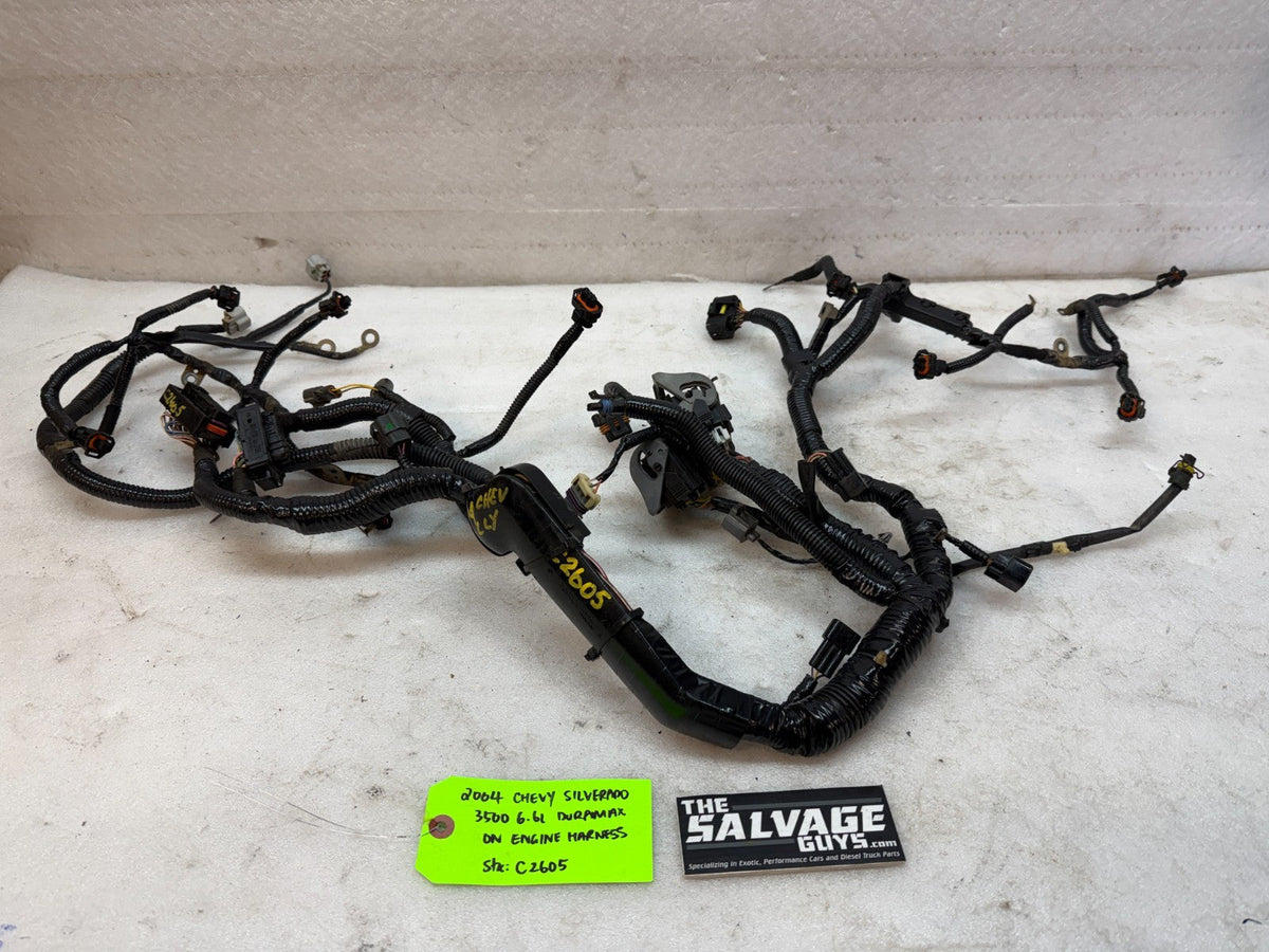 04 Chevrolet GMC 2500HD 3500HD DURAMAX 6.6 LLY DIESEL ENGINE WIRING LOOM HARNESS