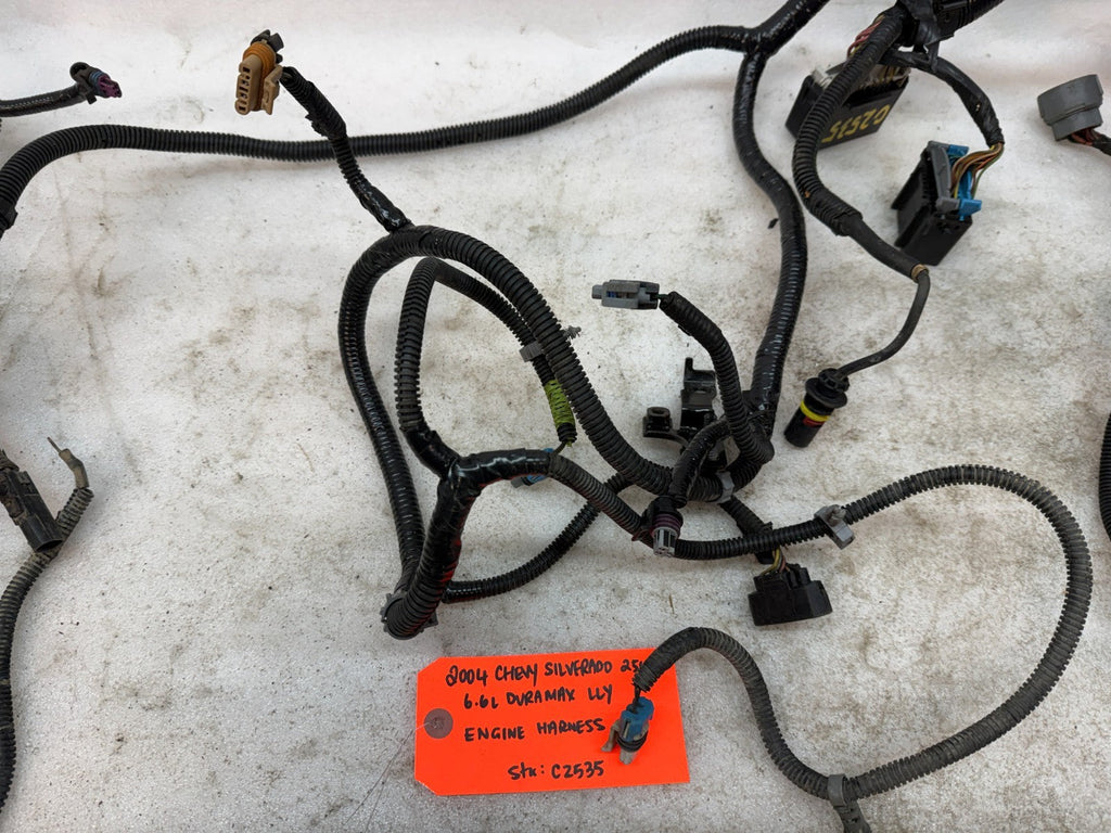 04 Chevrolet GMC 2500HD 3500HD DURAMAX 6.6 LLY DIESEL ENGINE WIRING LOOM HARNESS