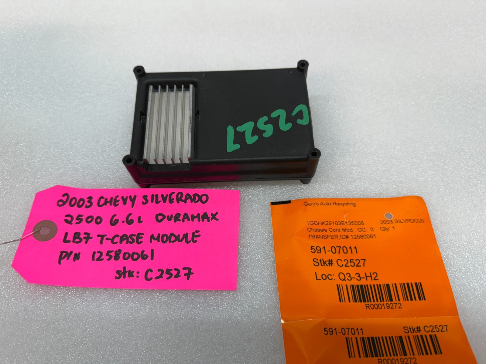 03-06 GMC SIERRA SILVERADO 2500 3500 TRANSFER CASE CONTROL MODULE 12580061