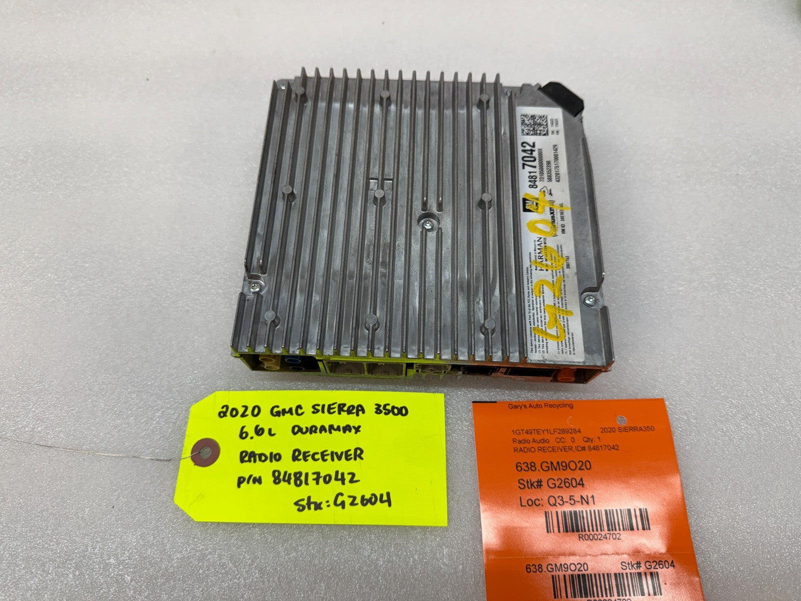 20 Chevrolet GMC SIERRA SILVERADO RADIO RECEIVER MODULE 19-23 84817042