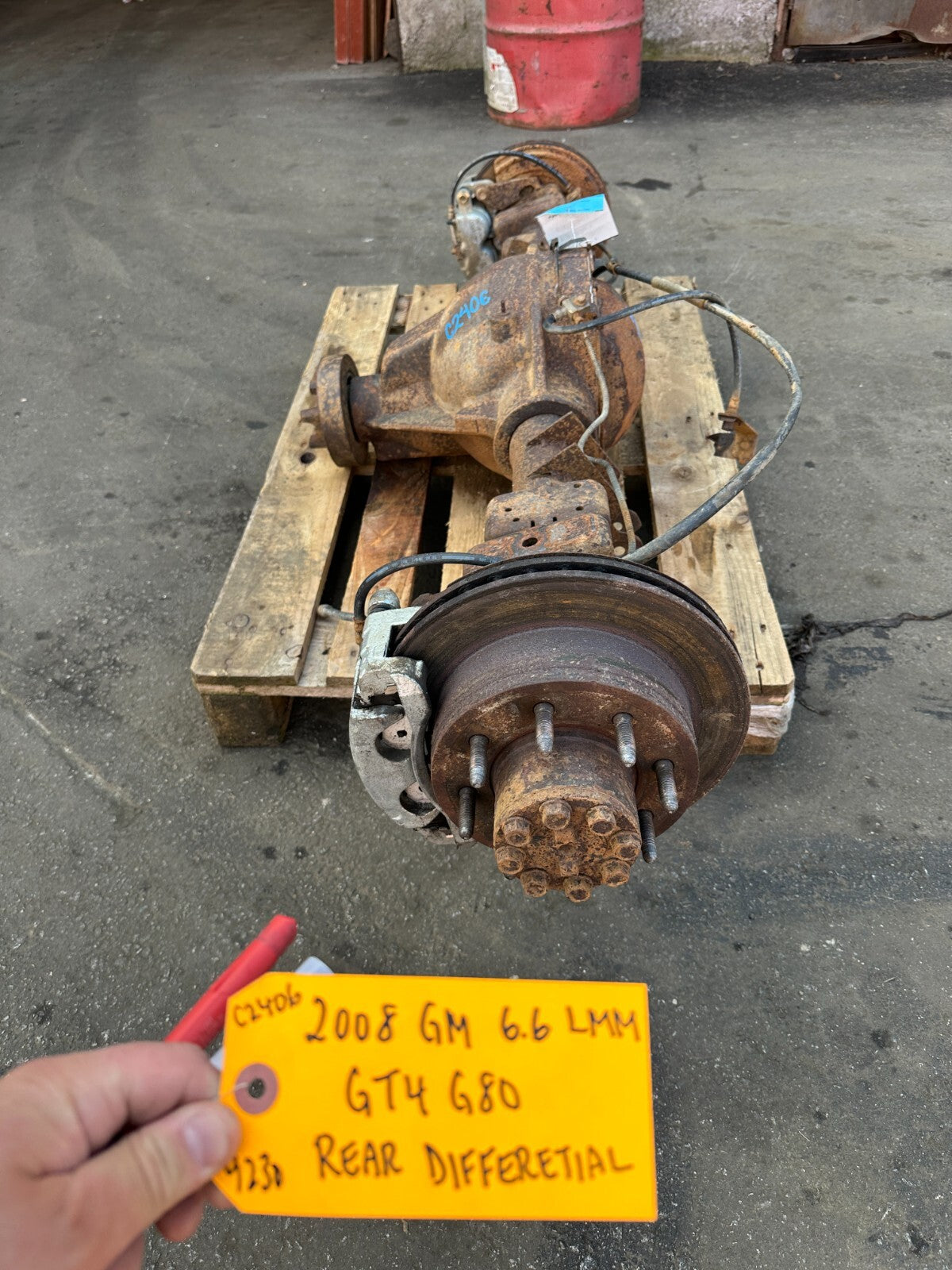 08 09 10 GMC SIERRA SILVERADO 2500HD 3500HD SRW REAR DIFFERENTIAL AXLE GT4 G80