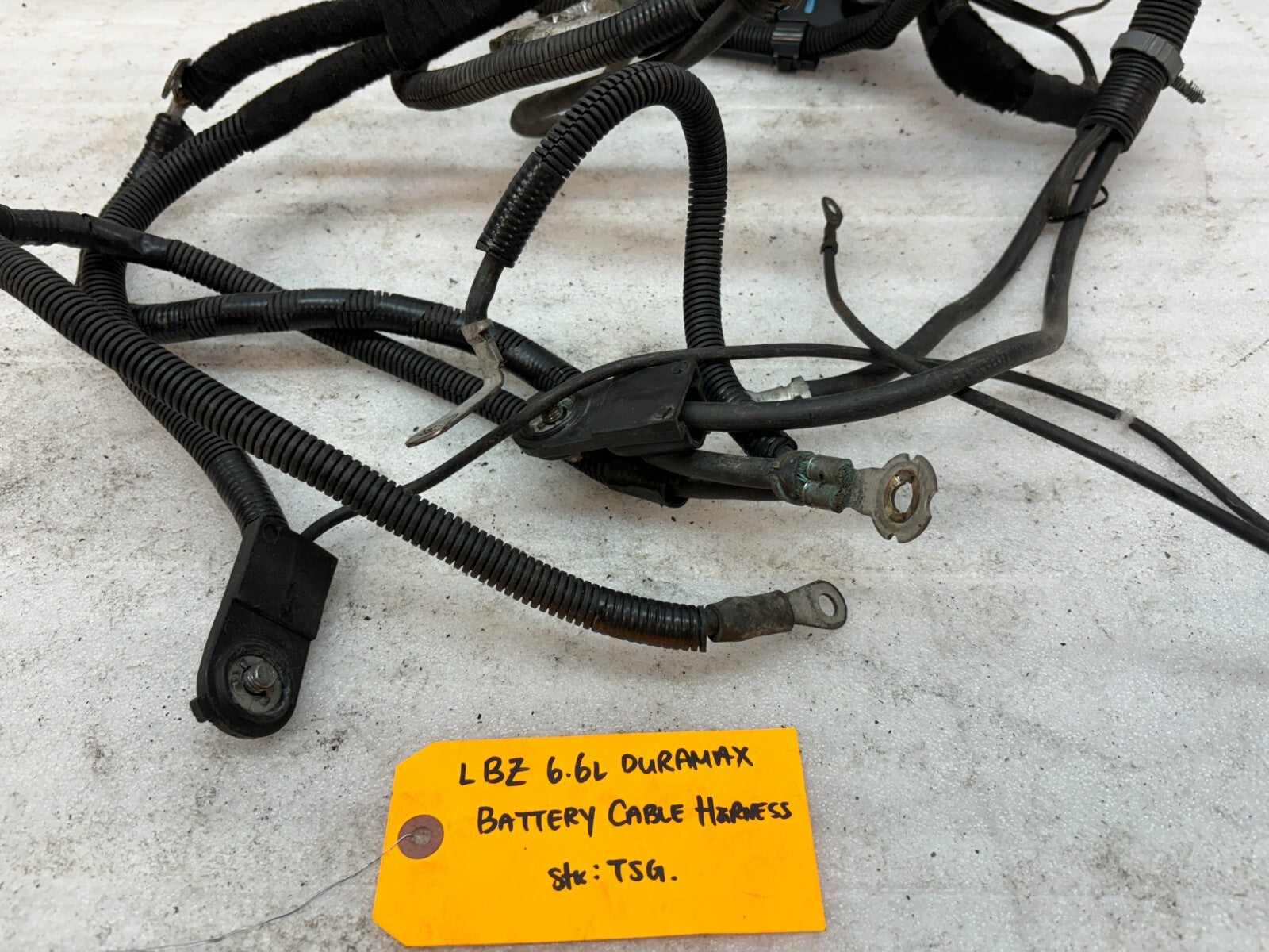 06 07 GMC CHEVROLET SILVERADO 2500HD 3500HD 6.6 LBZ OEM BATTERY CABLES