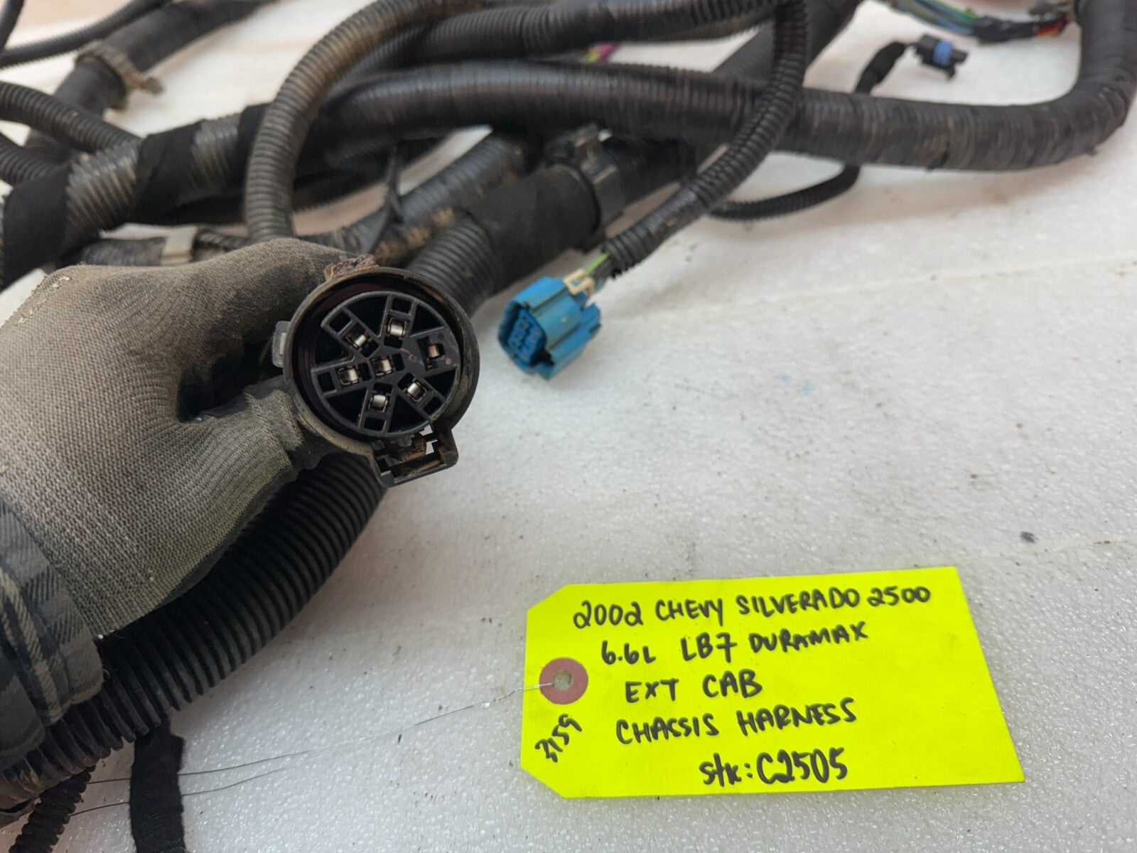 01-04 Chevrolet GMC 2500HD 3500 4wd EXT CAB SHORT BOX CHASSIS WIRING HARNESS