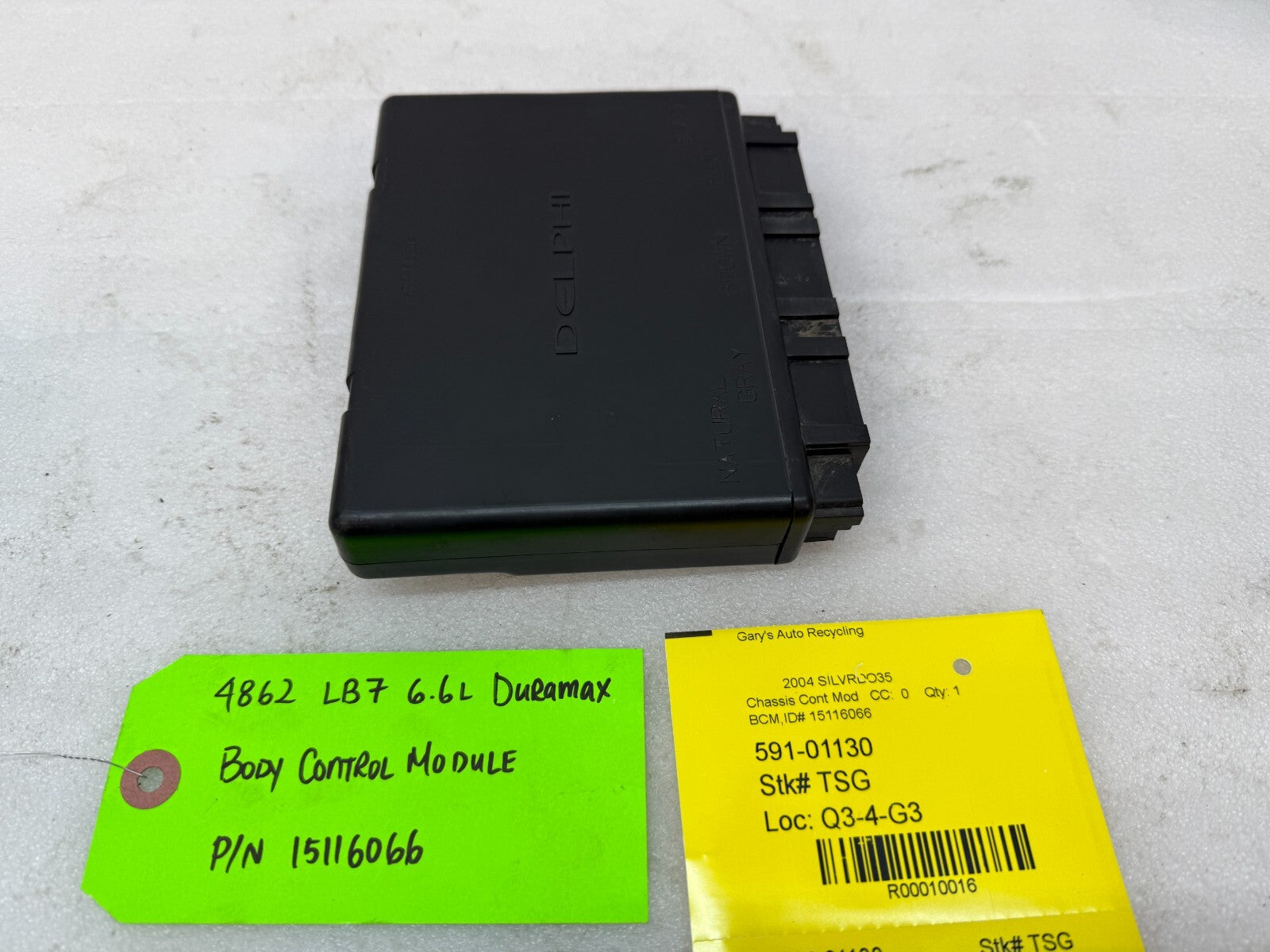 01-05 Chevrolet GMC 2500HD 3500HD 6.6 DURAMAX BODY CONTROL MODULE BCM 15116066