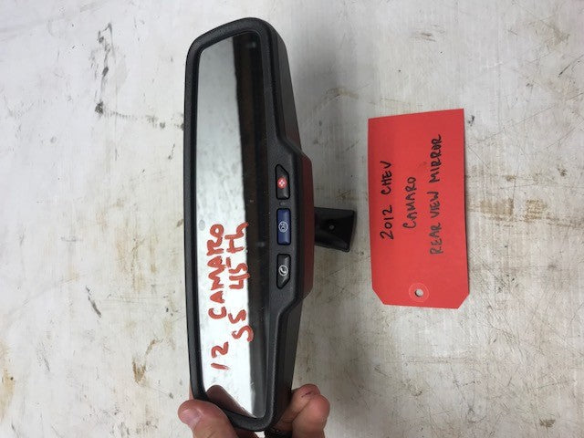 10 11 12 CHEVROLET CAMARO SS ZL1 RS USED REARVIEW MIRROR W/ ONSTAR BLUETOOTH