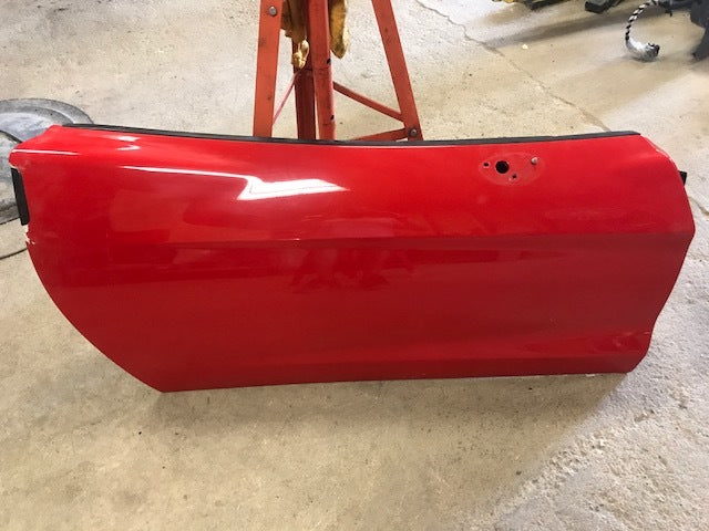 07 CHEVROLET CORVETTE Z06 C6 RIGHT PASSENGER DOOR SHELL RED 05-13