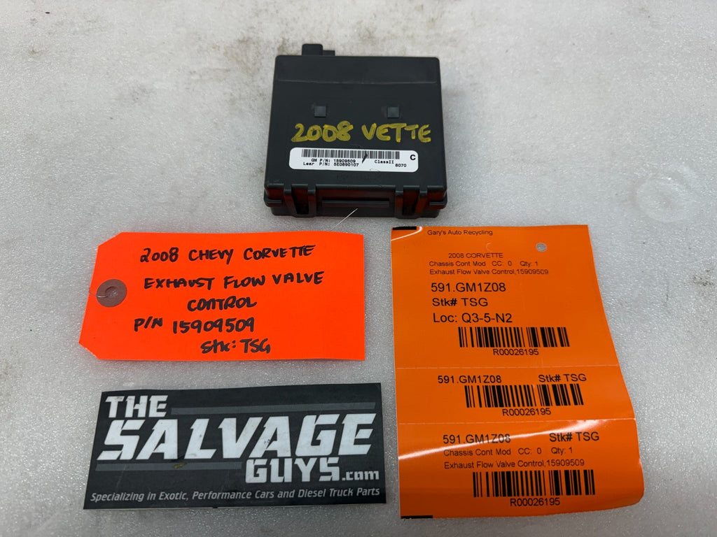 08 CHEVROLET CORVETTE C6 OEM ZR1 BI-MODE NPP EXHAUST CONTROL MODULE 15909509