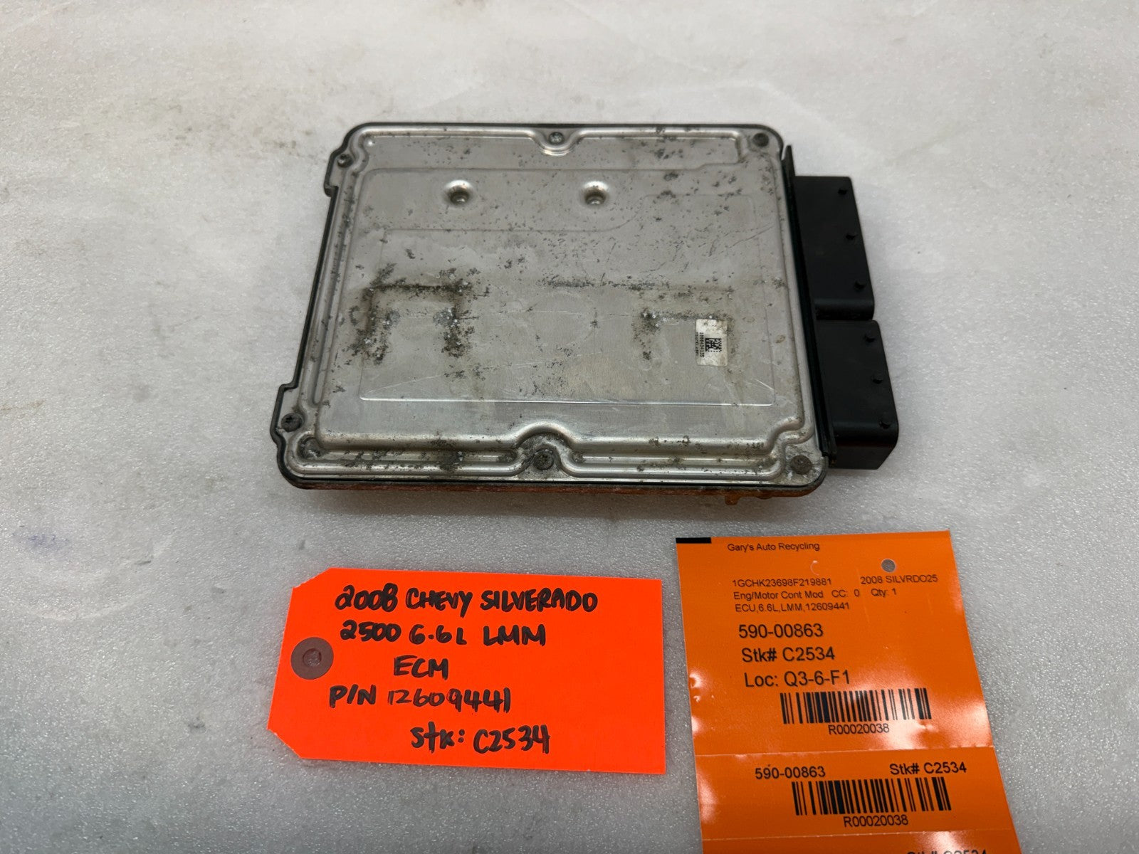 08 09 10 Chevrolet GMC 2500HD DURAMAX 6.6 LMM ECM ECU ENGINE COMPUTER 12609441
