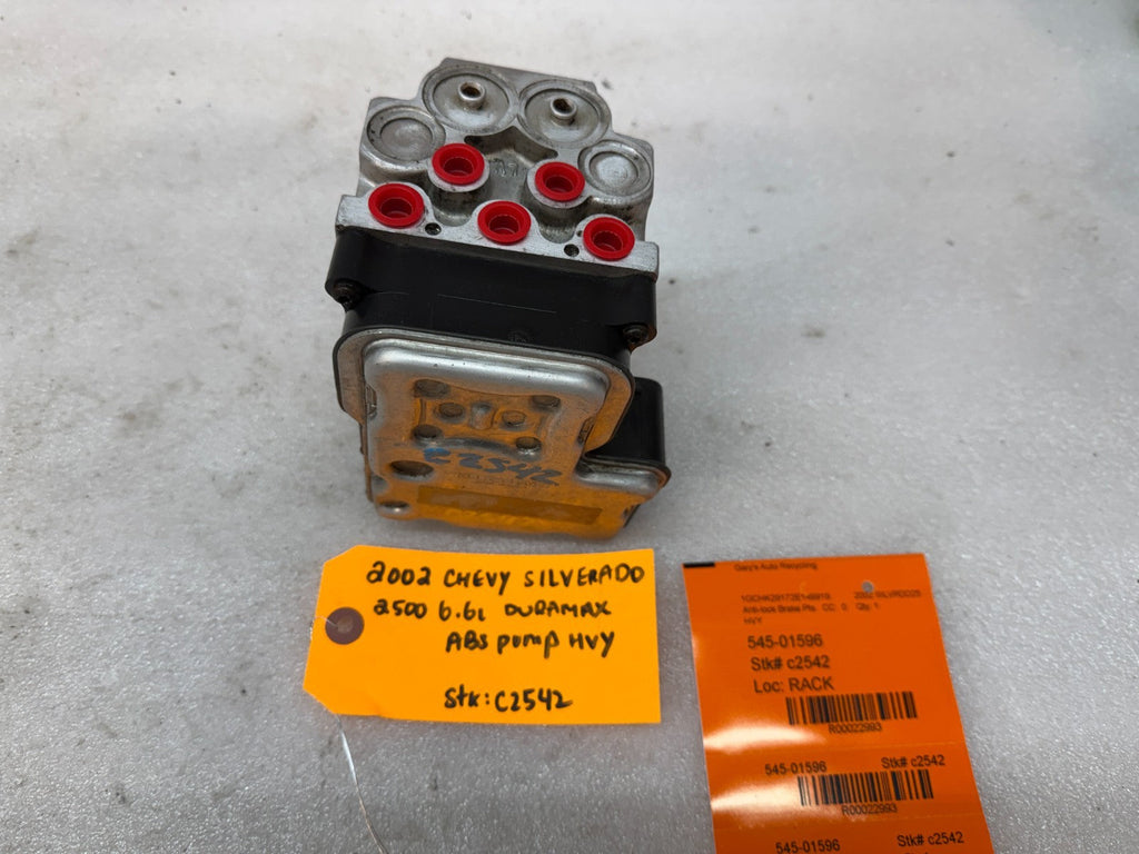 01 02 Chevrolet GMC SILVERADO 2500 6.6 ABS ANTI LOCK BRAKE PUMP MODULE HVY