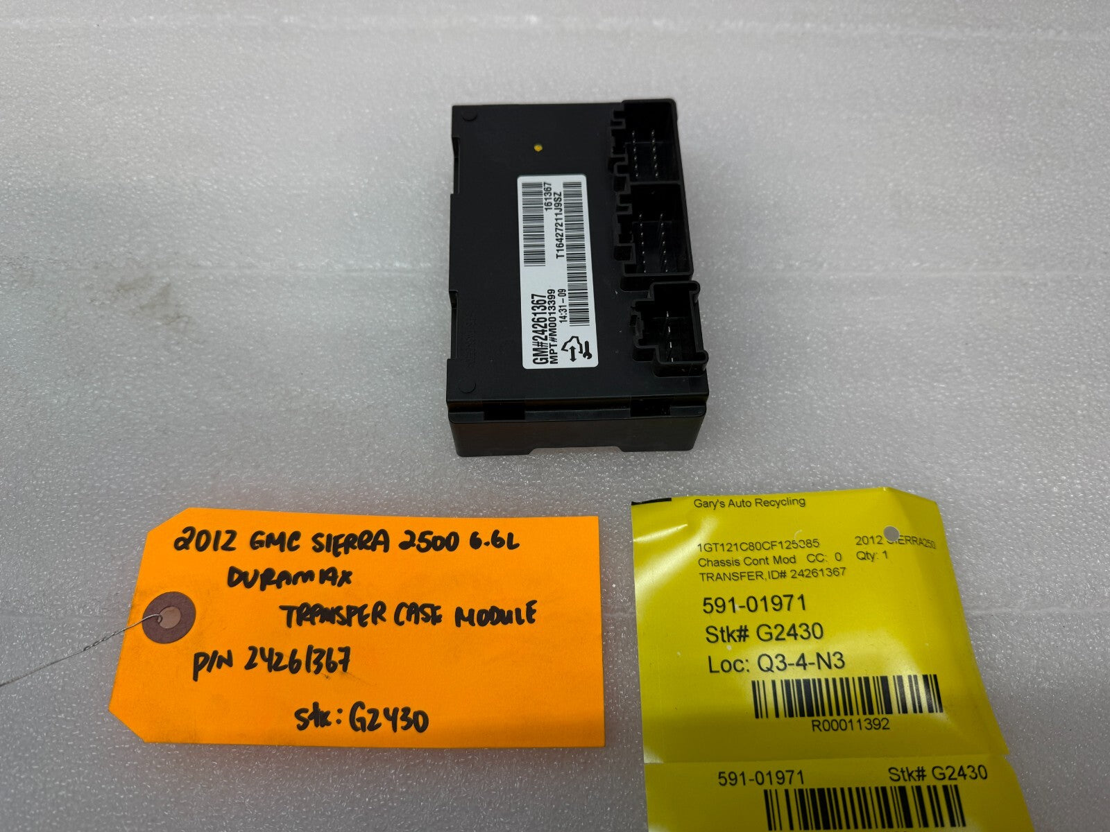 07-14 GMC SIERRA 2500HD 3500 TRANSFER CASE CONTROL MODULE TCCM 24261367