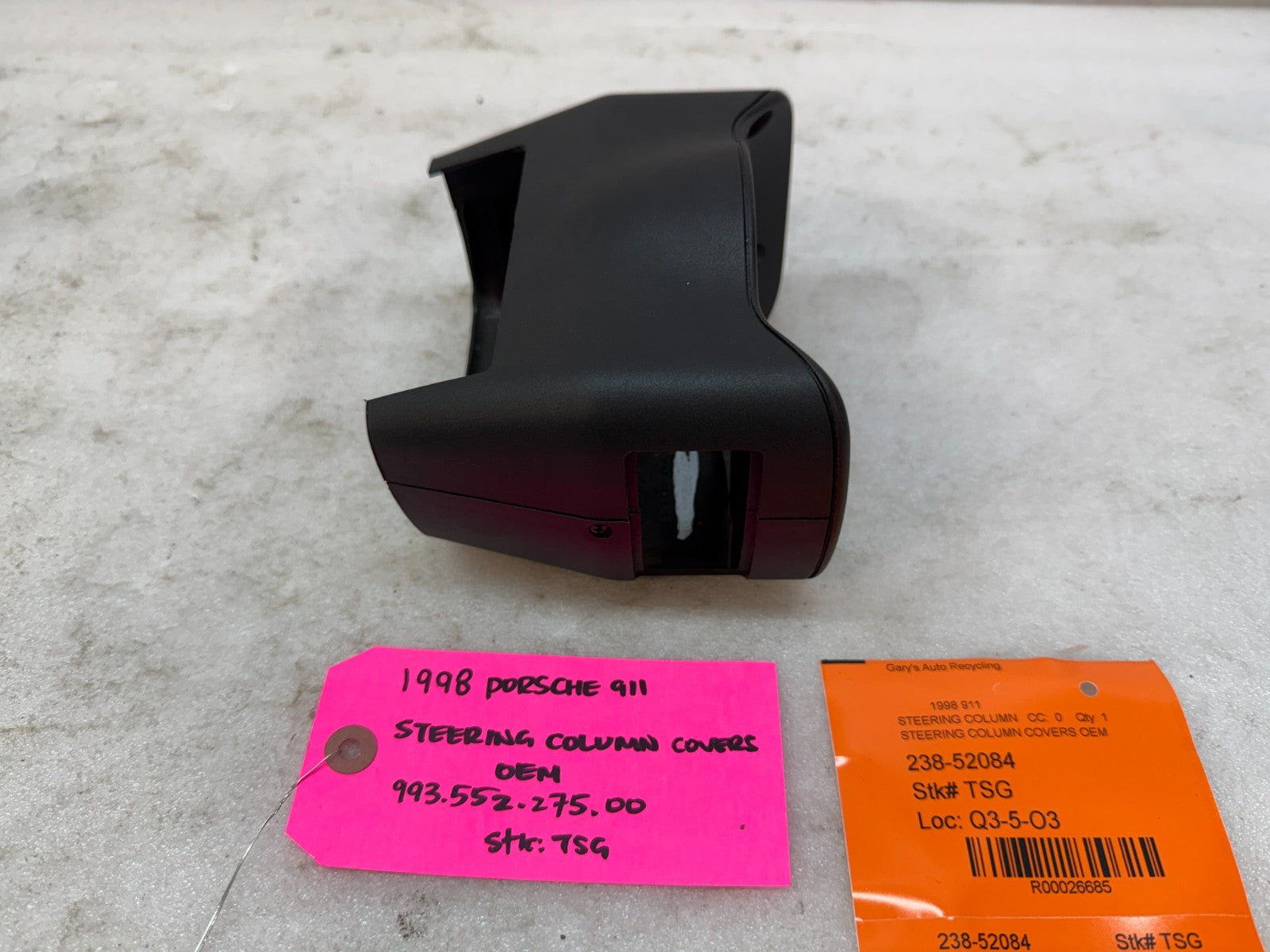 95-98 PORSCHE 911 993 OEM STEERING COLUMN COVERS TRIM 99355227500