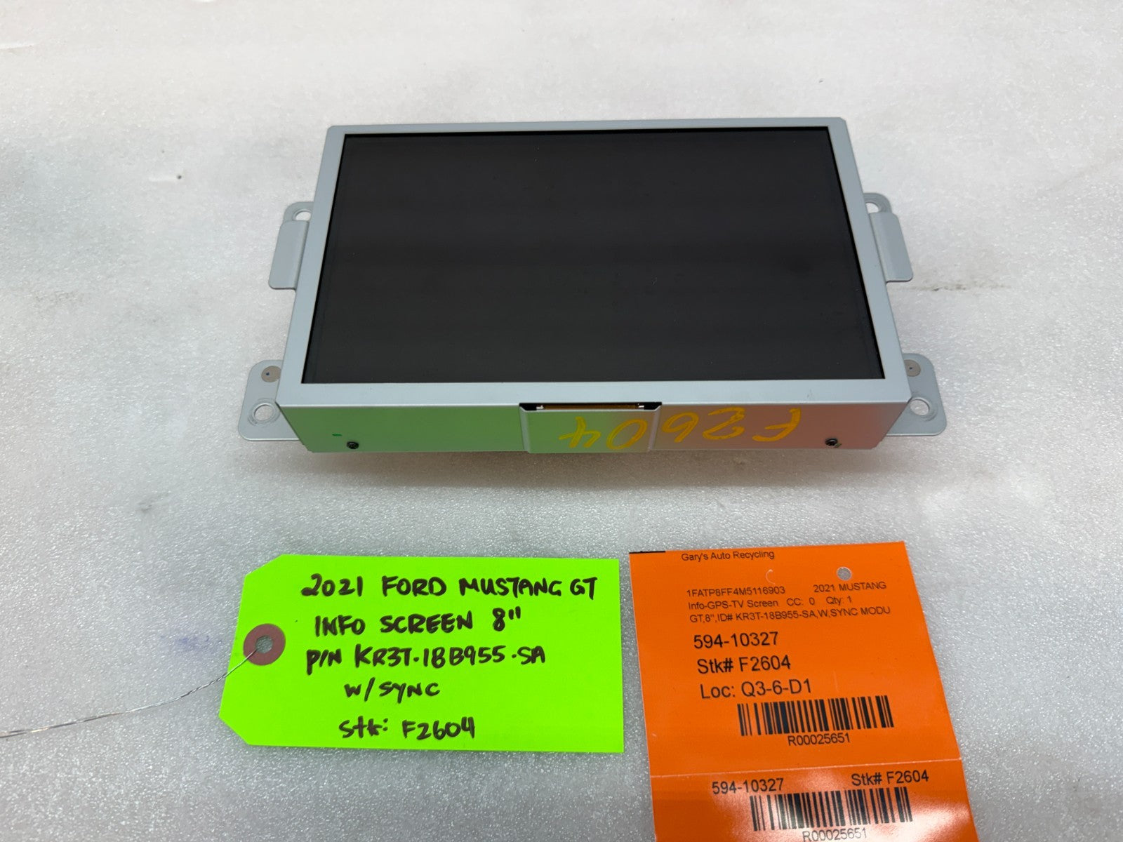 21 FORD MUSTANG GT OEM 8.0 RADIO NAVIGATION SCREEN SYNC 3 APIM KR3T-18B955-SA