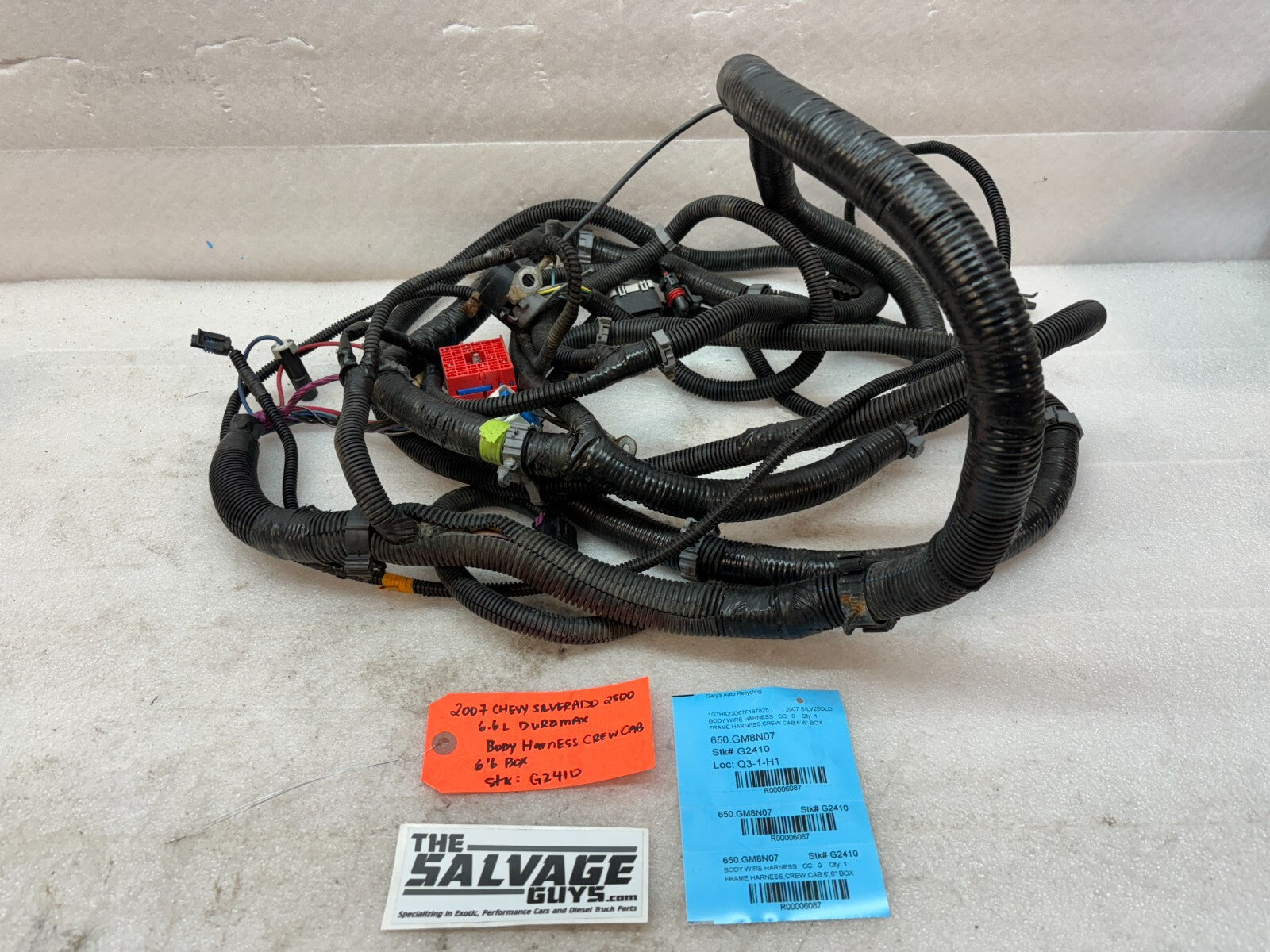 06 07 Chevrolet GMC 2500HD 3500 4wd CREW CAB SHORT BOX CHASSIS WIRING HARNESS
