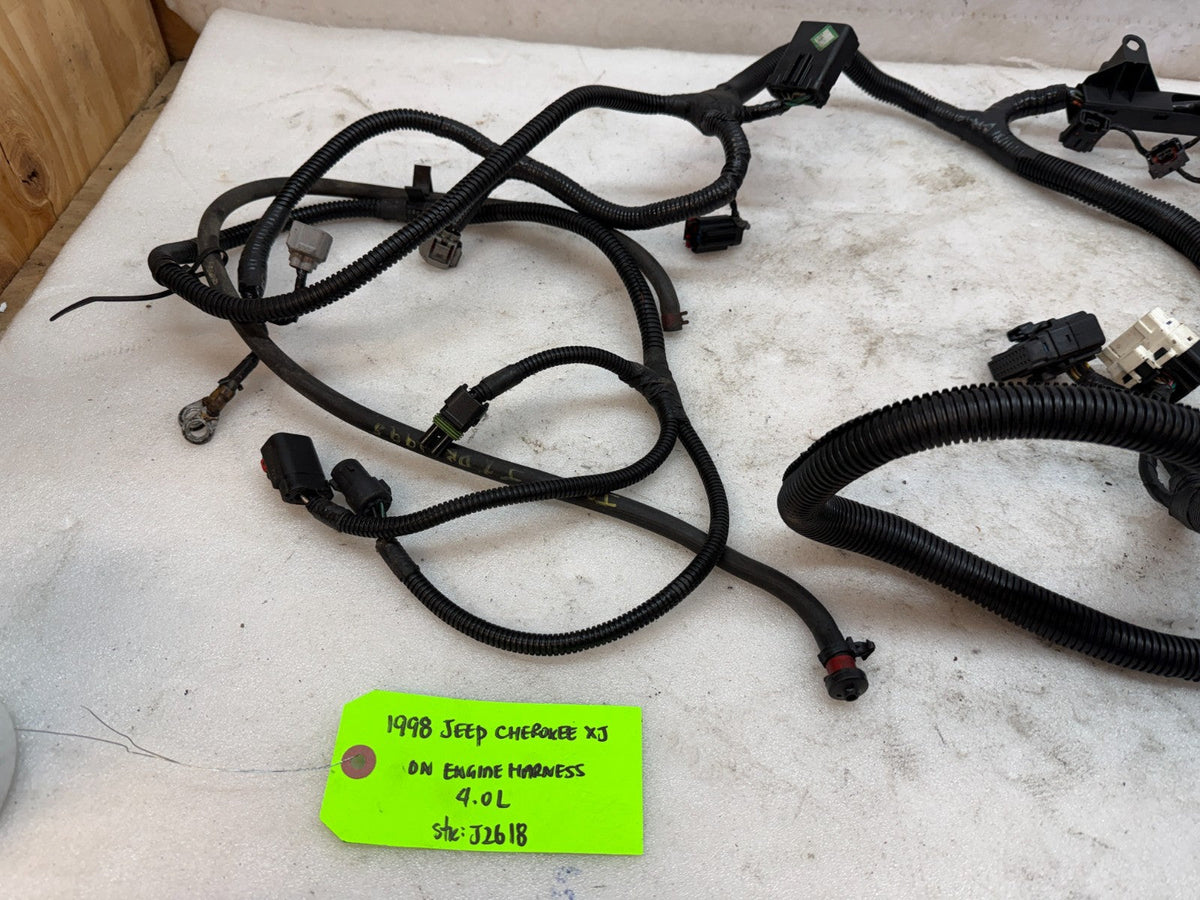 98 JEEP CHEROKEE XJ 4.0 AUTOMATIC ENGINE INJECTOR WIRING HARNESS LOOM 97-01