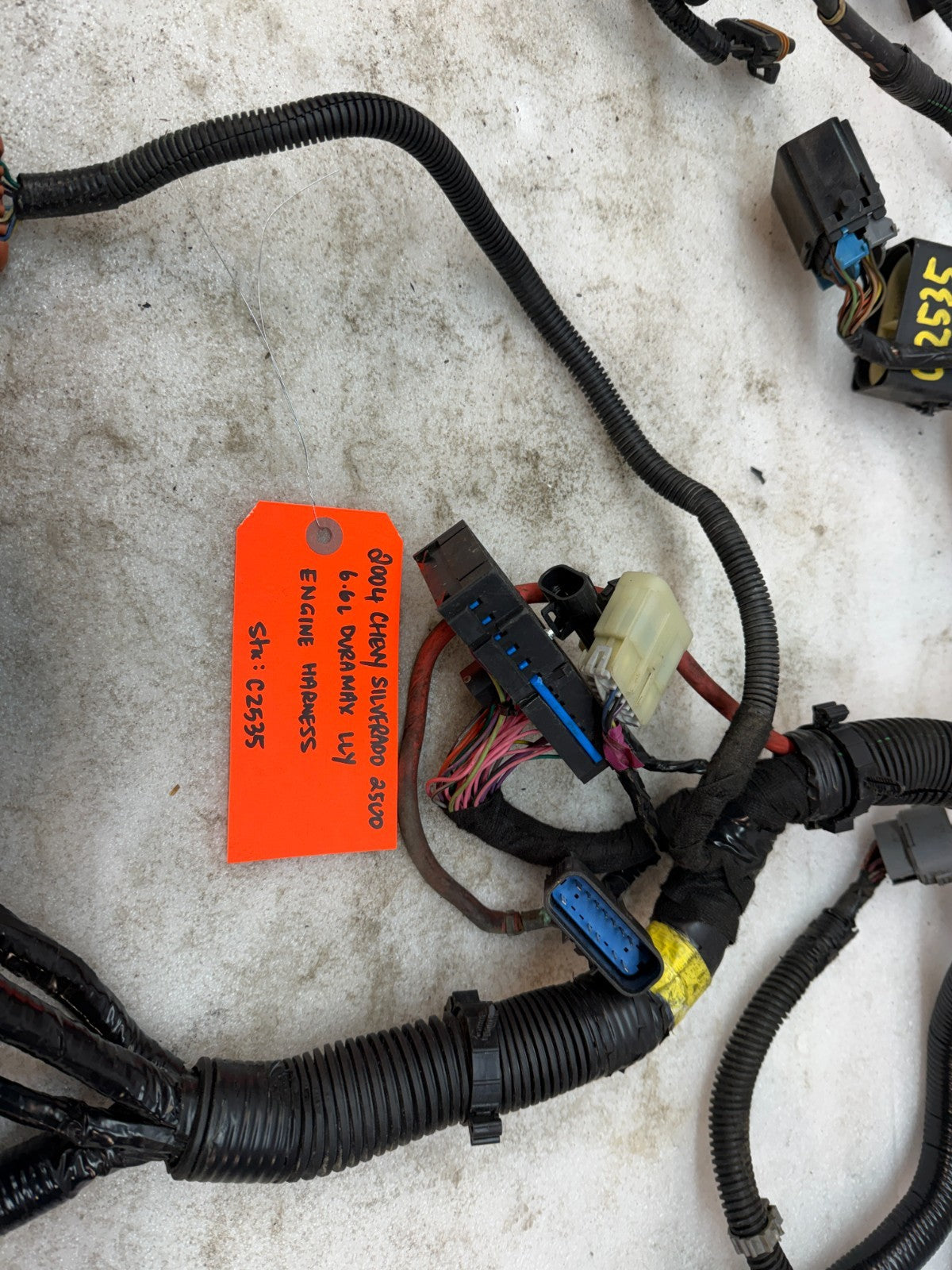 04 Chevrolet GMC 2500HD 3500HD DURAMAX 6.6 LLY DIESEL ENGINE WIRING LOOM HARNESS