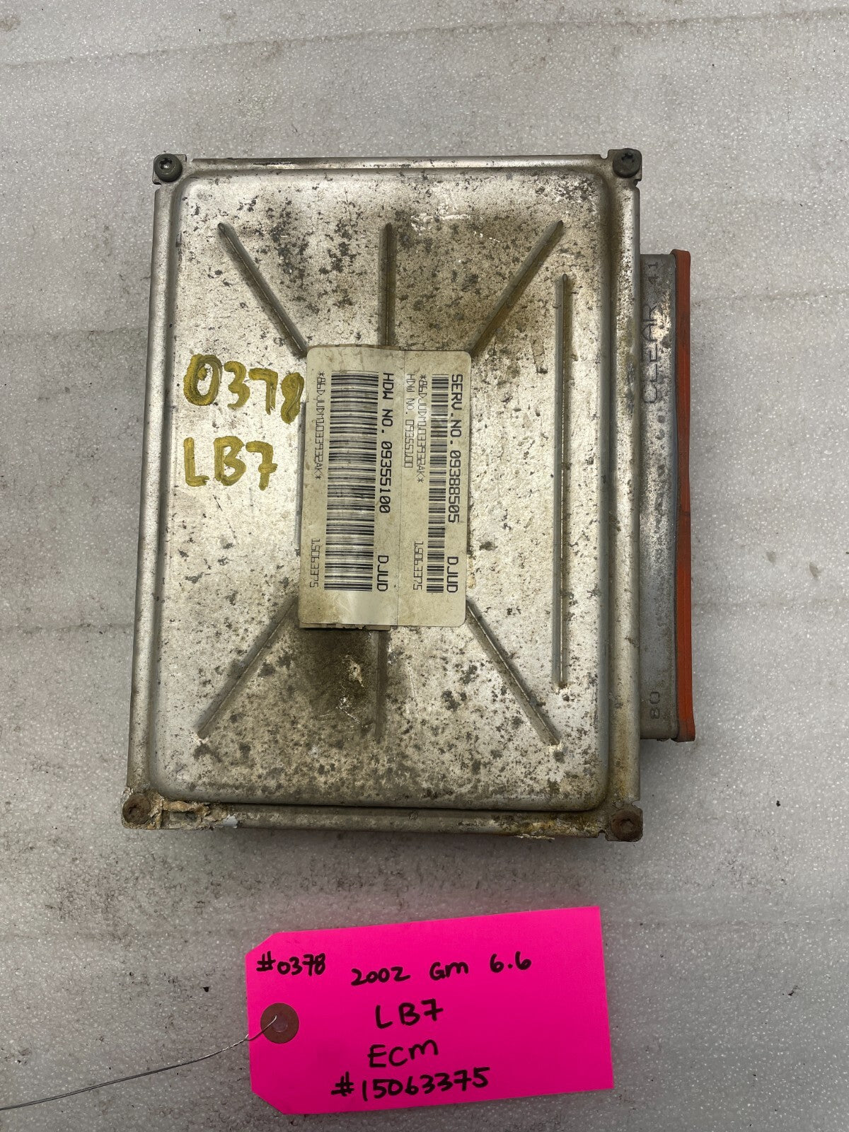 01-04 Chevrolet GMC 2500HD DURAMAX 6.6 LB7 ECM ECU ENGINE COMPUTER 15063375