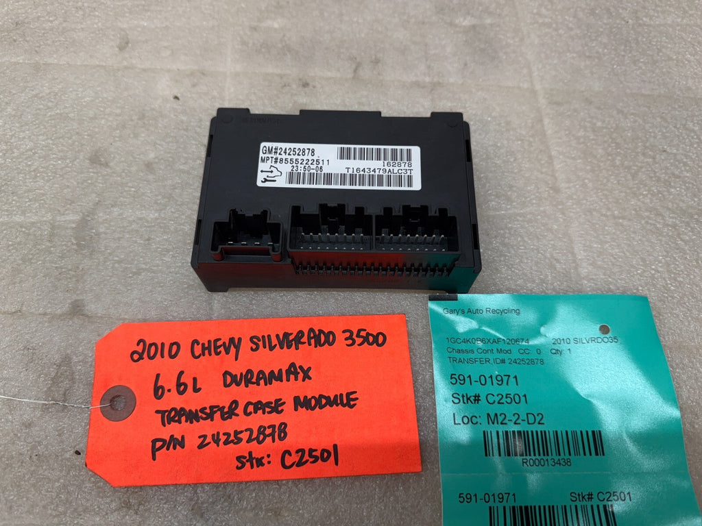 07-14 GMC SIERRA SILVERADO 2500 3500 TRANSFER CASE CONTROL MODULE 24252878
