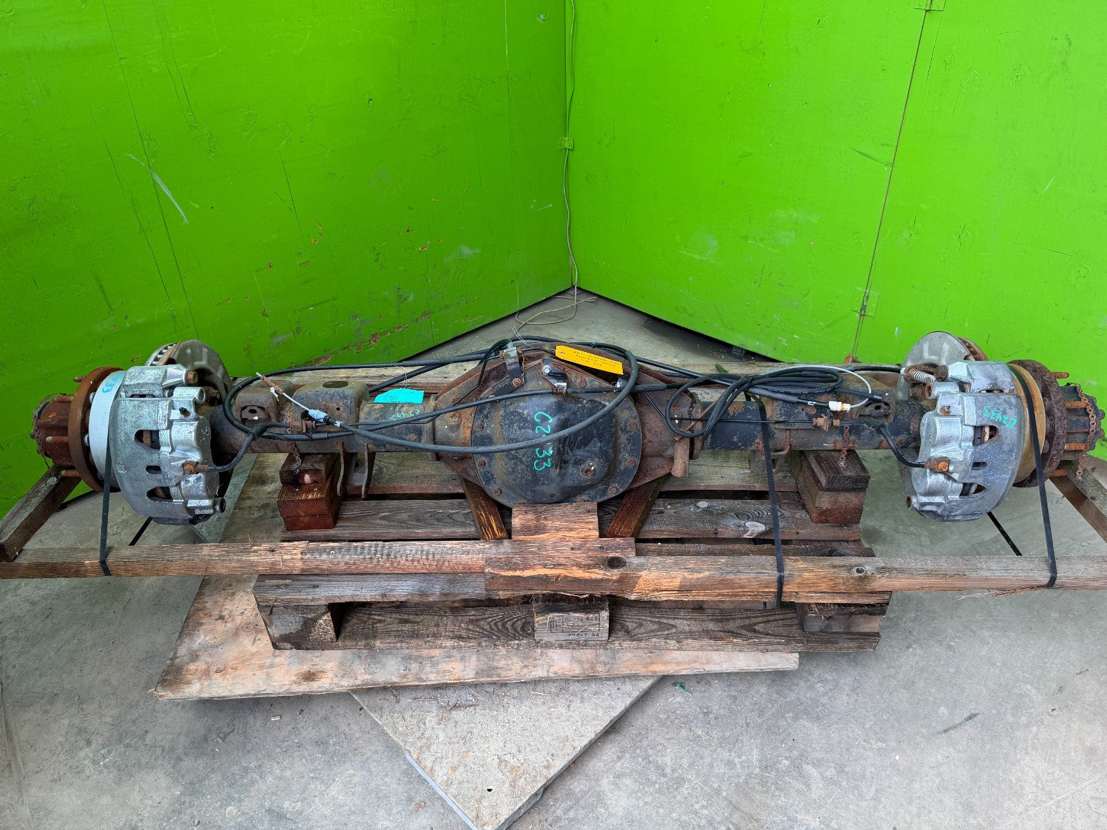 11-14 GMC SIERRA SILVERADO 3500HD DRW REAR DIFFERENTIAL AXLE GT4 G80 3.73