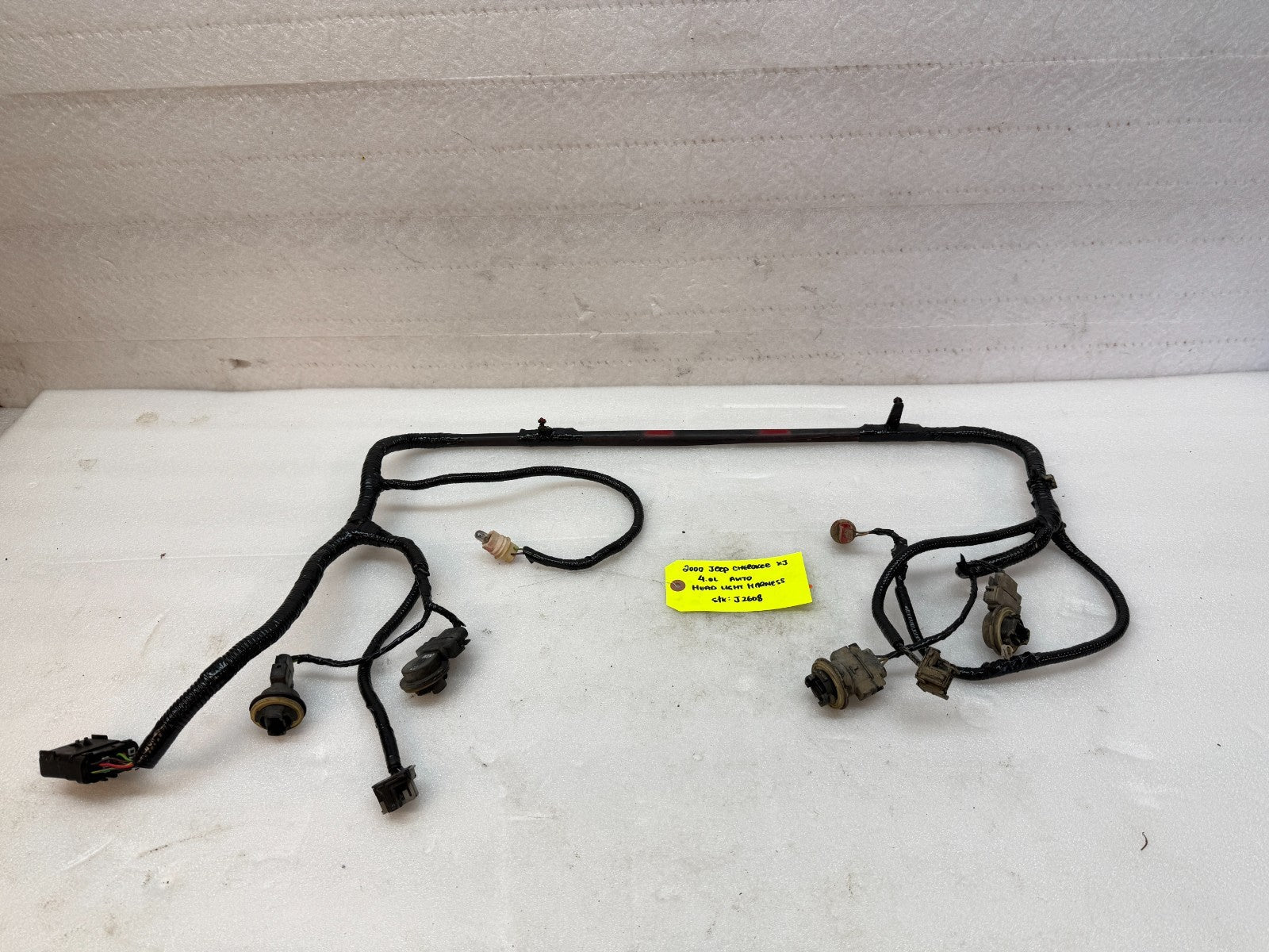 00 JEEP CHEROKEE XJ HEADLIGHT WIRING HARNESS W/O FOG LIGHTS 97-01
