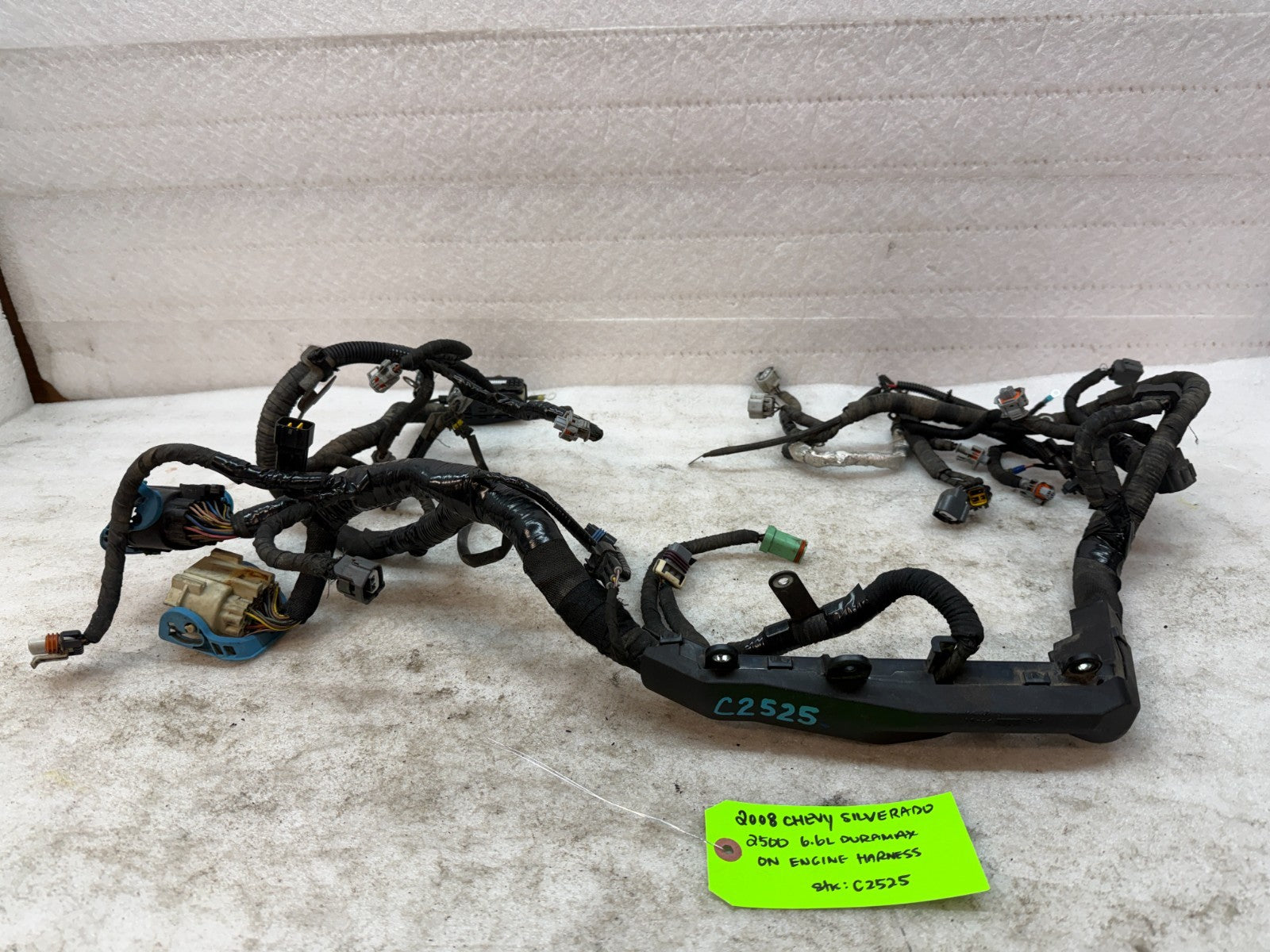 07-10 GMC CHEVROLET 2500HD DURAMAX 6.6 LMM ENGINE MOTOR WIRING HARNESS LOOM