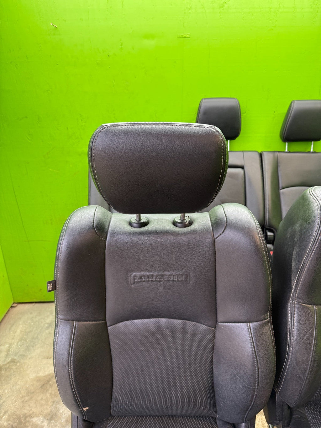 13-18 DODGE RAM 2500 3500 LARAMIE FRONT REAR HEATED VENTED BLACK LEATHER SEATS