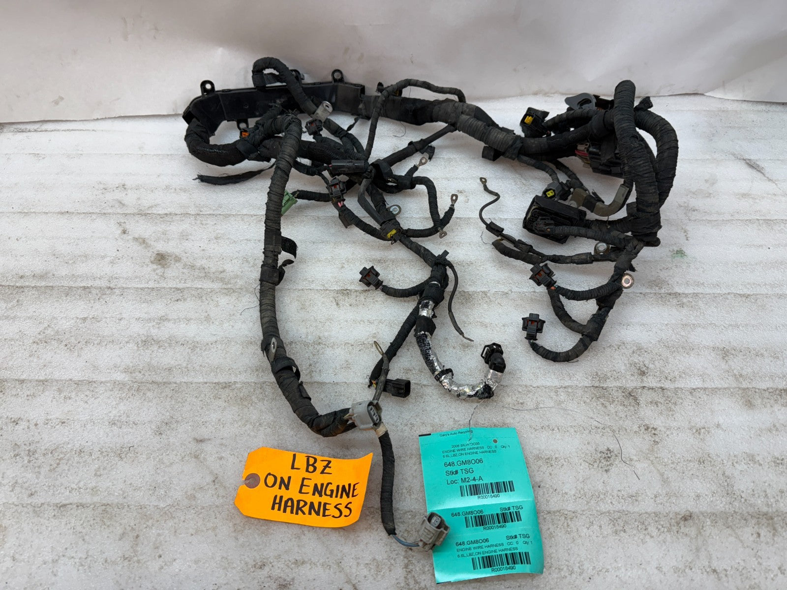 06 07 GMC CHEVROLET 2500HD DURAMAX 6.6 LBZ ENGINE MOTOR WIRING HARNESS LOOM