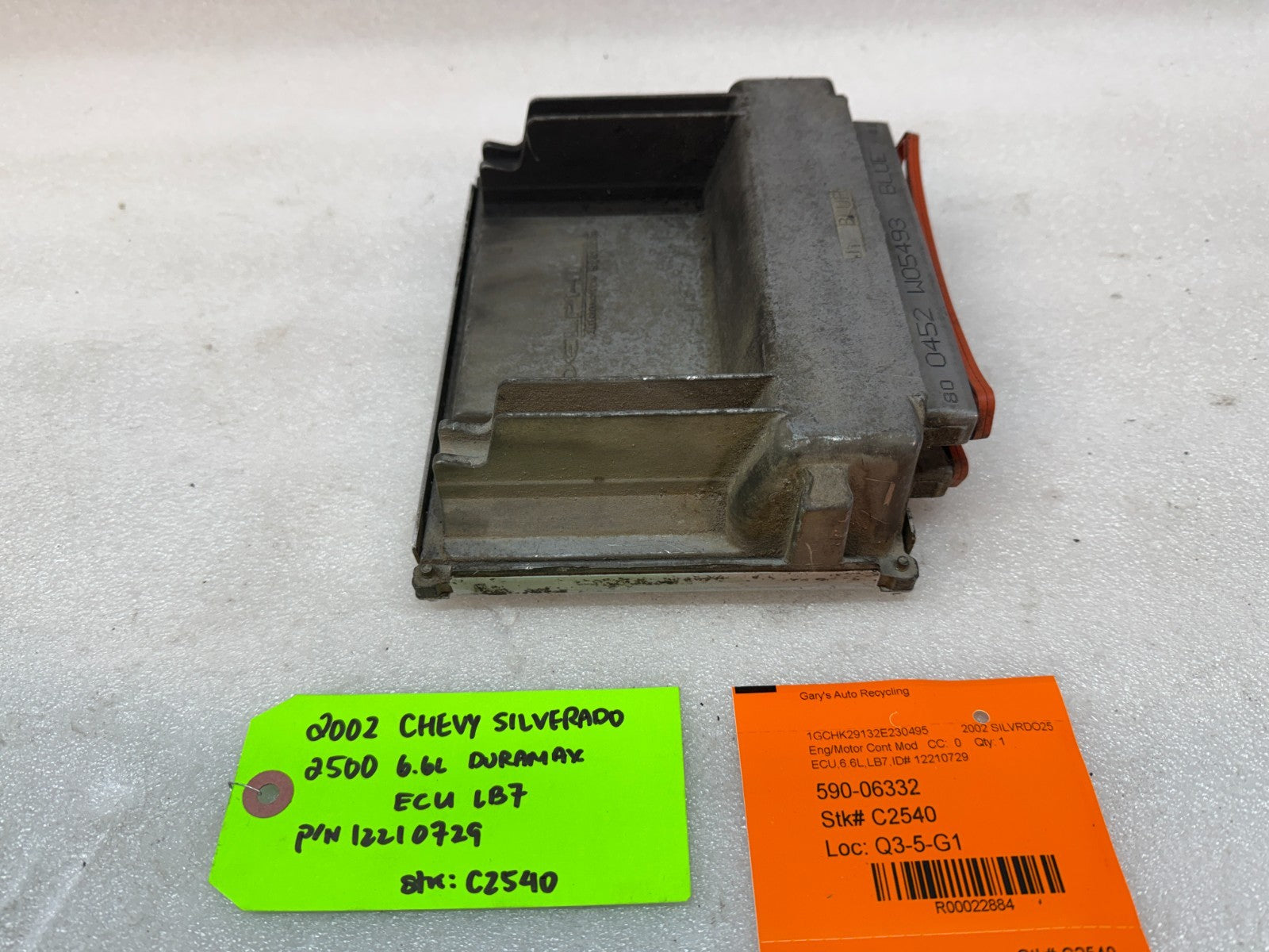 01-04 Chevrolet GMC 2500HD DURAMAX 6.6 LB7 ECM ECU ENGINE COMPUTER 12210729