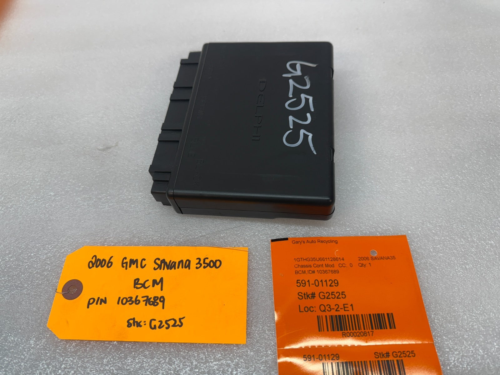 03-06 Chevrolet GMC SAVANA EXPRESS BODY CONTROL MODULE BCM 10367689