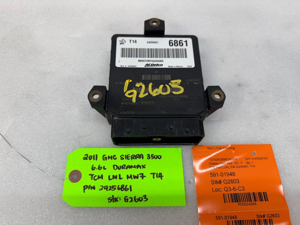 09-15 GMC SIERRA ALLISON T14A TRANSMISSION CONTROL MODULE TCM TCU 24256861