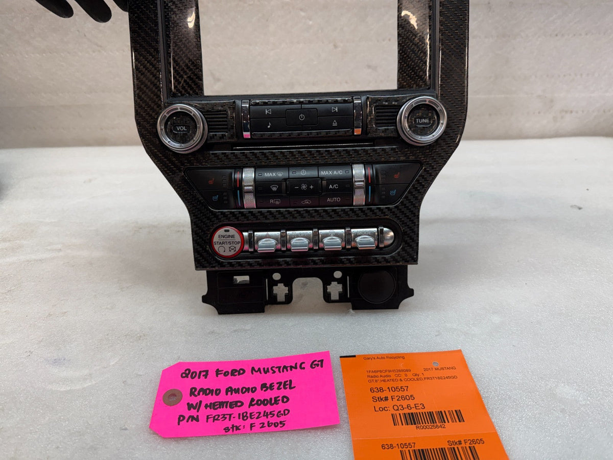15 16 17 FORD MUSTANG GT SYNC 3 8.0 SCREEN RADIO STEREO BEZEL FR3T-18E245GD