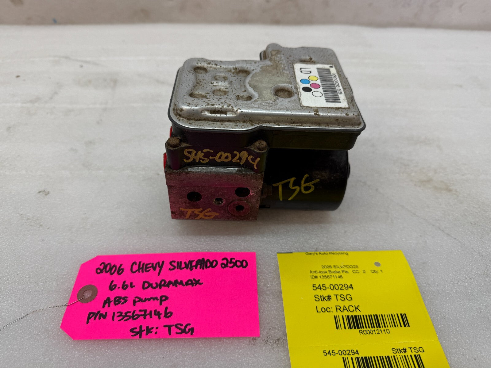 03-07 Chevrolet GMC SILVERADO 2500 6.6 ABS ANTI LOCK BRAKE PUMP MODULE 13567146