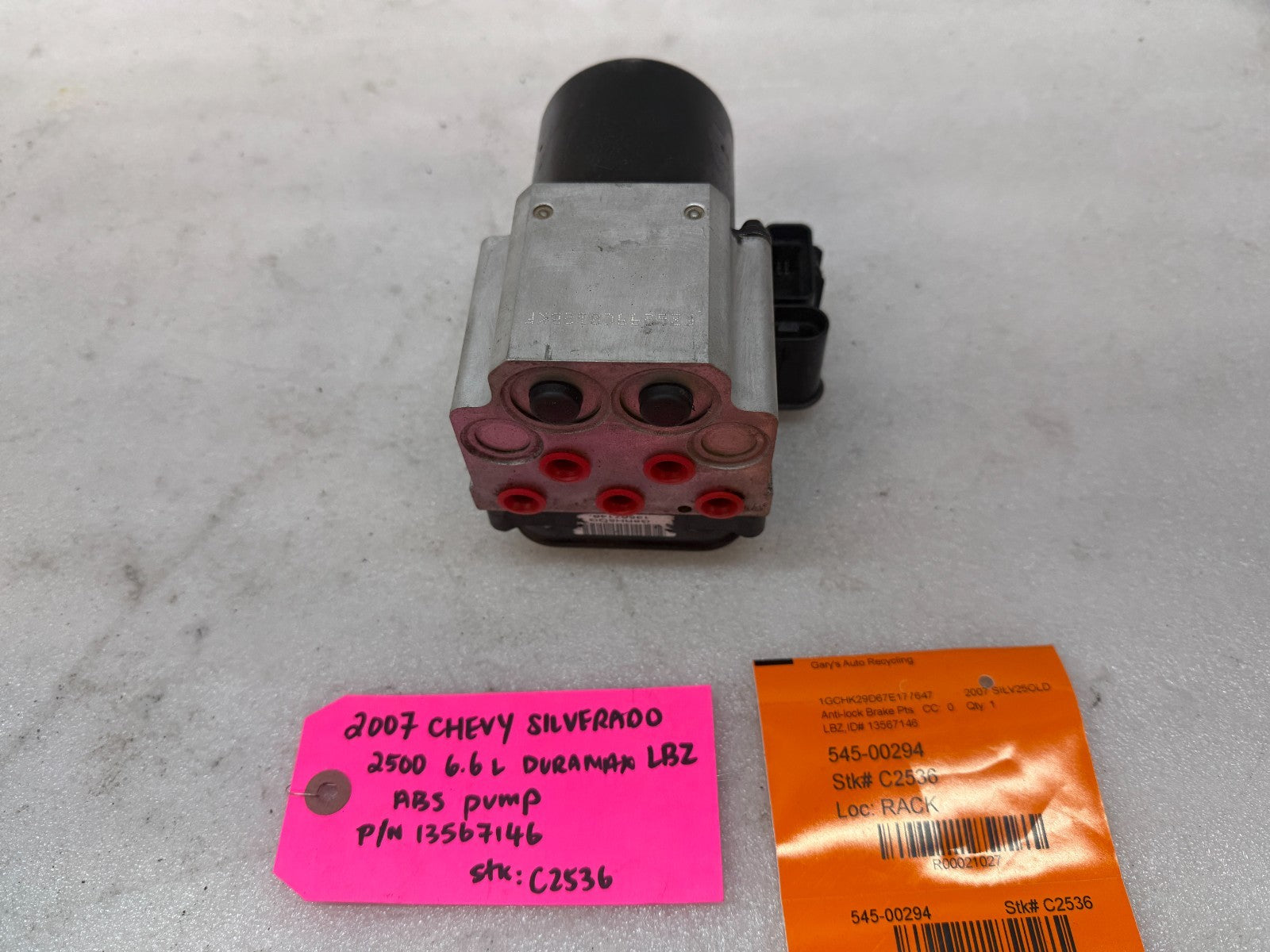 03-07 Chevrolet GMC SILVERADO 2500 6.6 ABS ANTI LOCK BRAKE PUMP MODULE 13567146