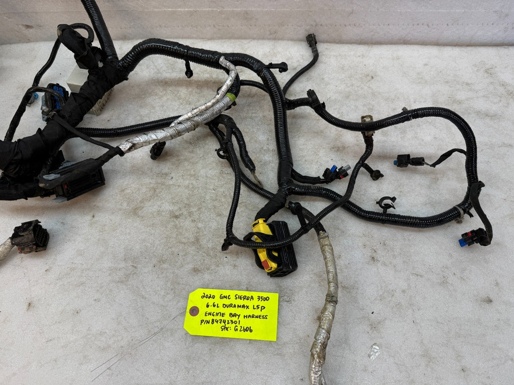 20-24 GMC CHEVROLET 3500HD DURAMAX 6.6 L5P ENGINE BAY WIRING HARNESS 84742301