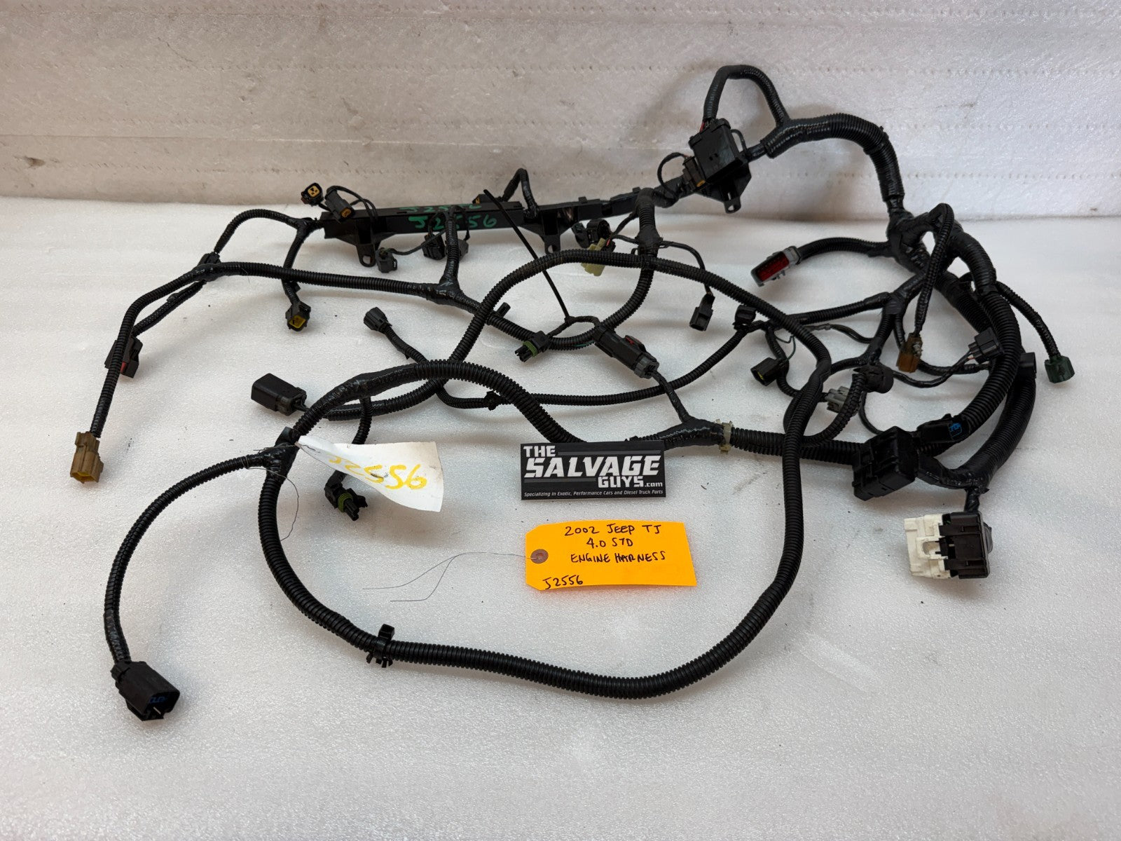 2002 JEEP WRANGLER TJ 4.0 AUTOMATIC INJECTOR ENGINE WIRING HARNESS