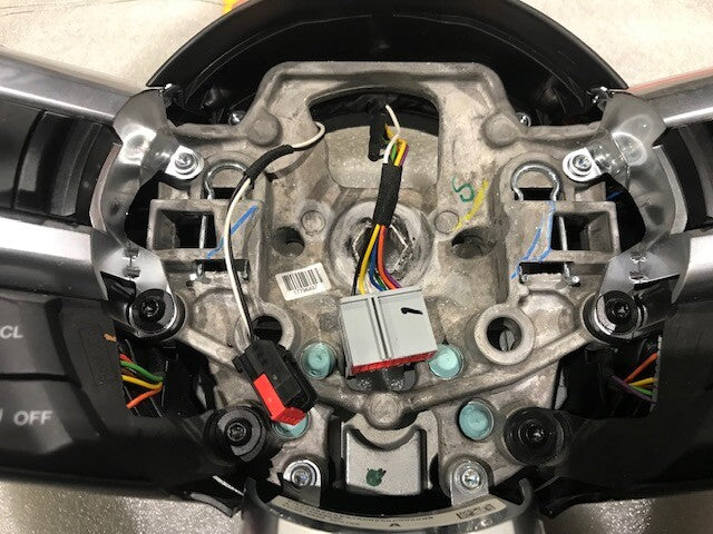 2016 FORD MUSTANG GT BLACK LEATHER STEERING WHEEL W CONTROLS  6sp MANUAL15 16 17